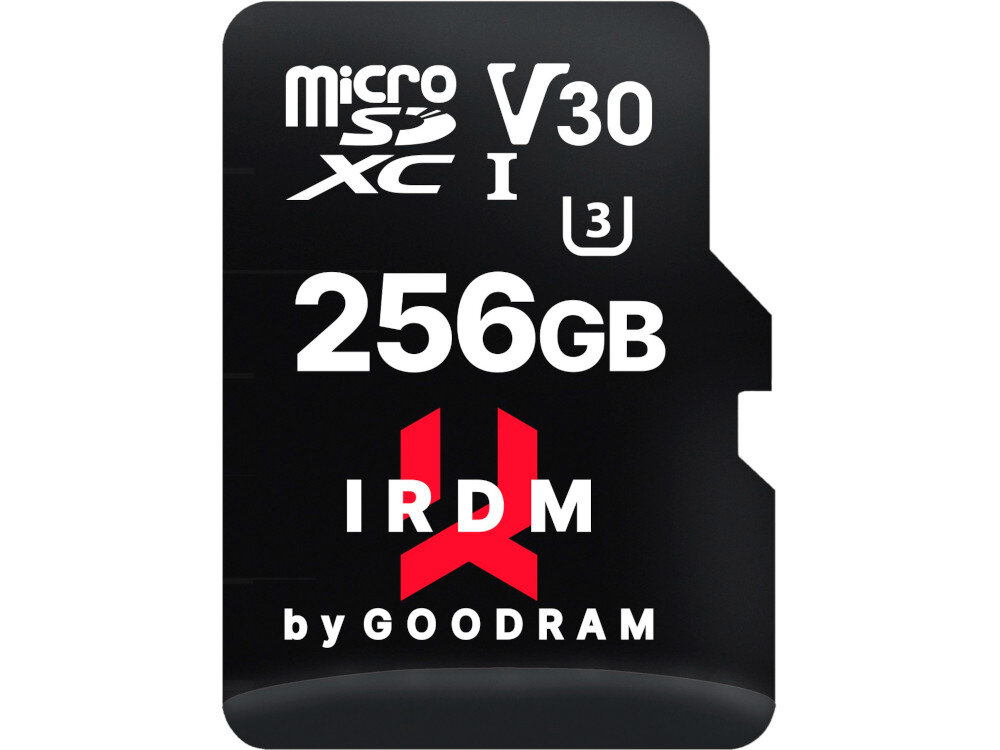 Karta pamięci GOODRAM IRDM microSDXC 256GB Dołączony adapter tak