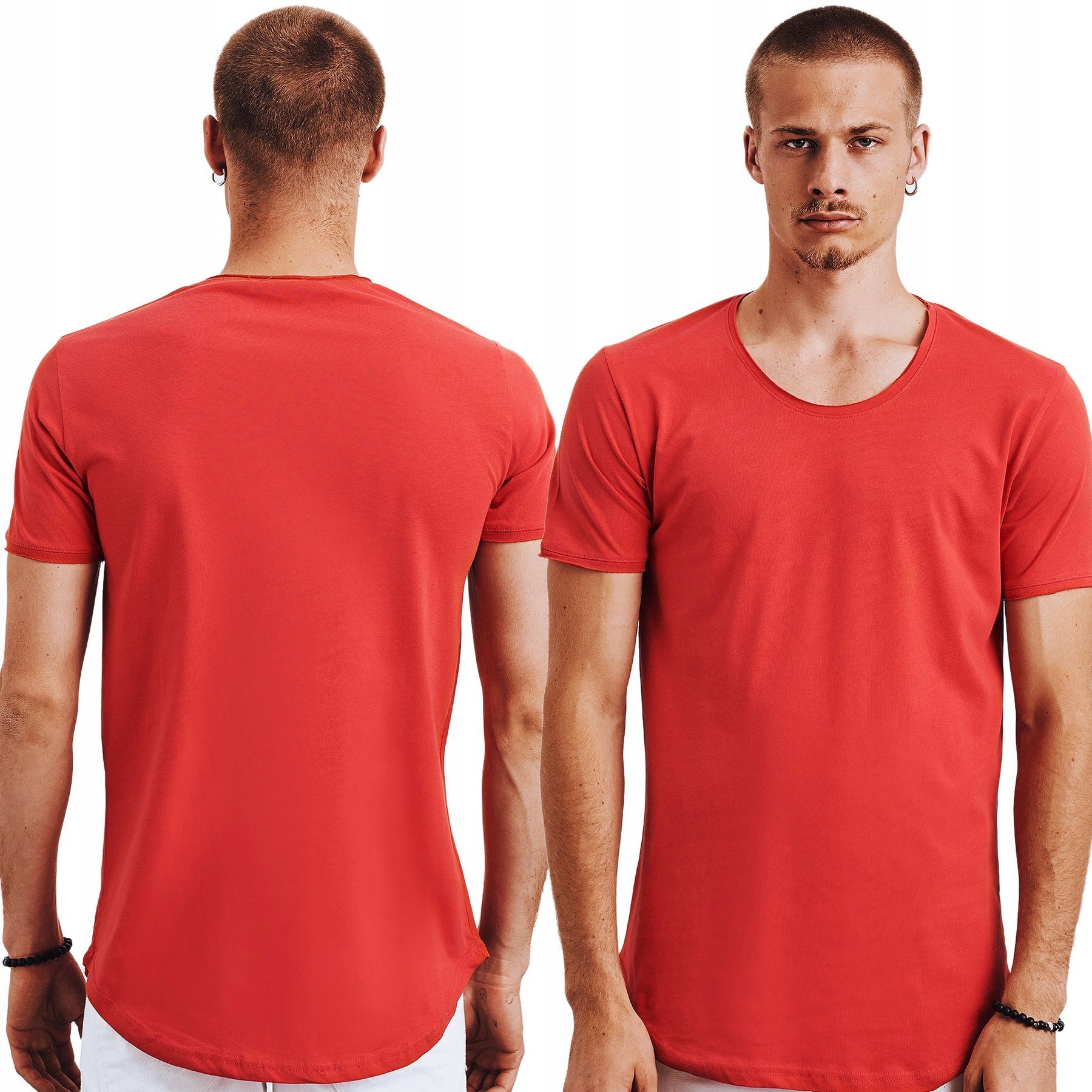 

Męska Koszulka T-shirt Bez Nadruku rx4612 - L
