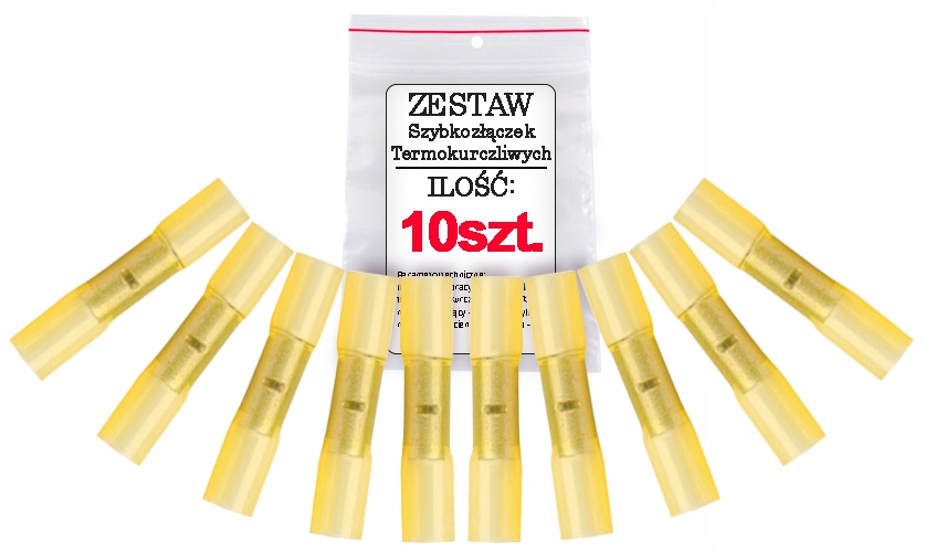 

10x Złączka zaciskowa mufa z klejem 4.0 6.0 mm²