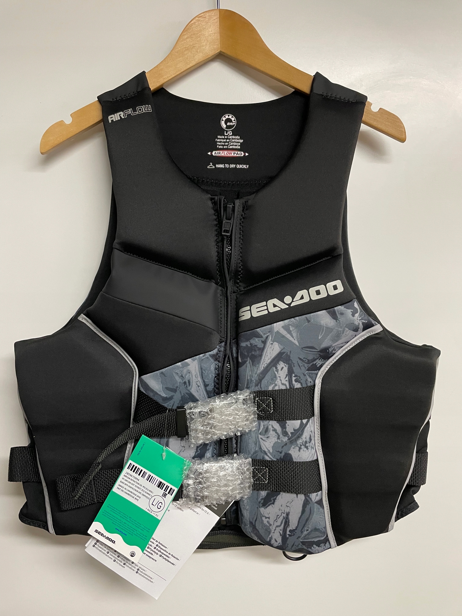 Kapok neoprenowy Sea-Doo Airflow Black rozm. M