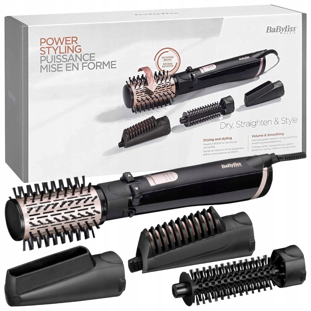 Lokówko-suszarka Obrotowa Babyliss Ceramiczna Mocna 1000W Max 230°C Solidna