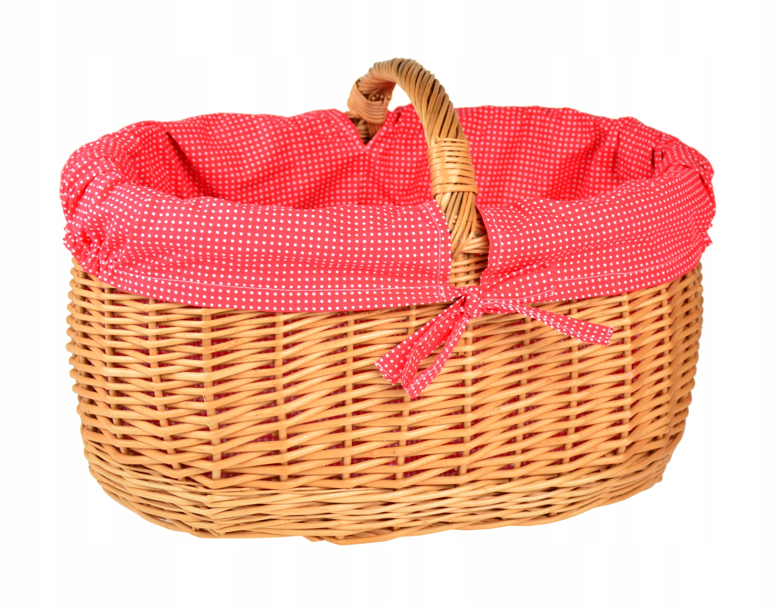 Wiklinowy KOSZ NA PIKNIK PIKNIKOWY XL + WKŁAD Marka inna