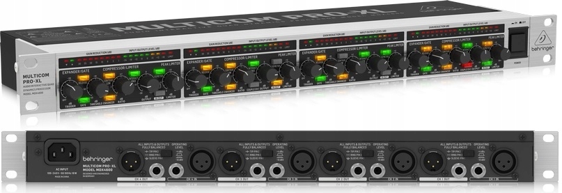 Behringer MDX4600 V2 4-kanálový expandér/šumová brána/kompresor/limiter