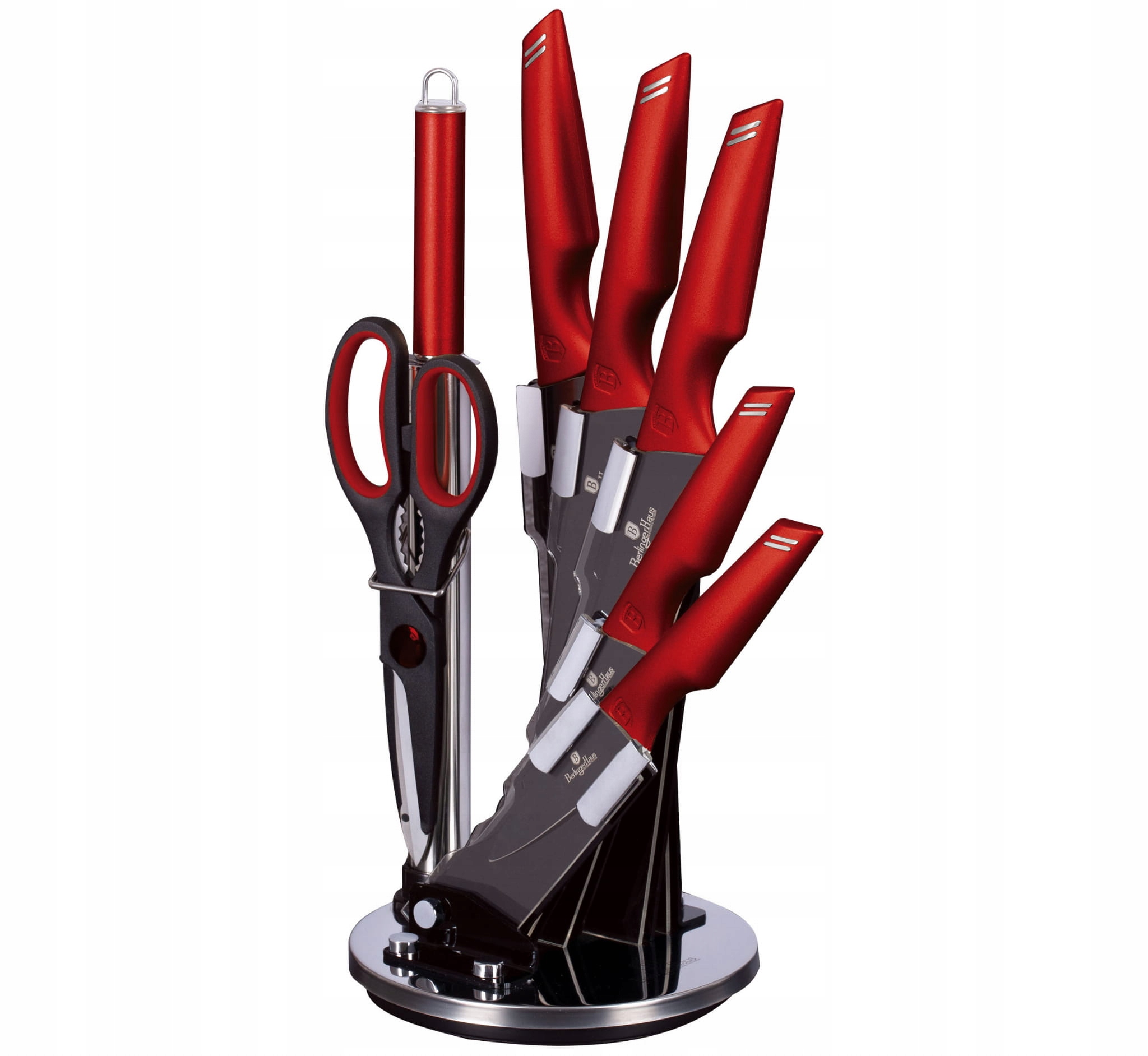 ZESTAW NOŻY 8 ELE BERLINGER HAUS BURGUNDY BH-2686