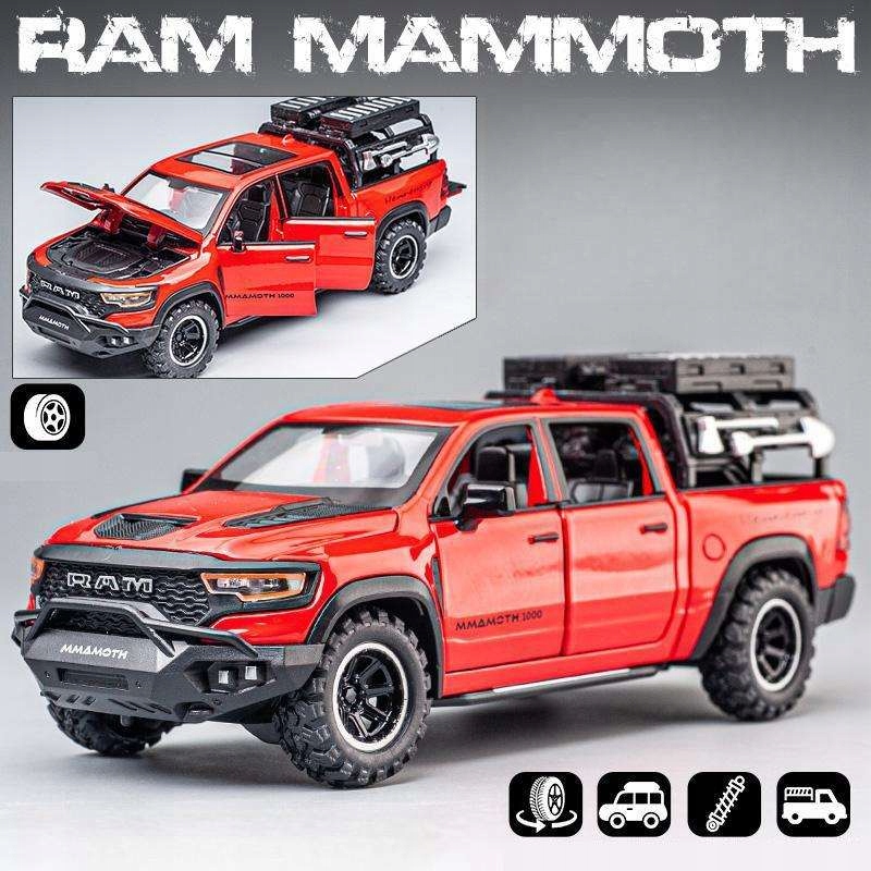 Dodge Ram Mammoth Pick-Up 1:32 otevírací dveře světla Led zvuk