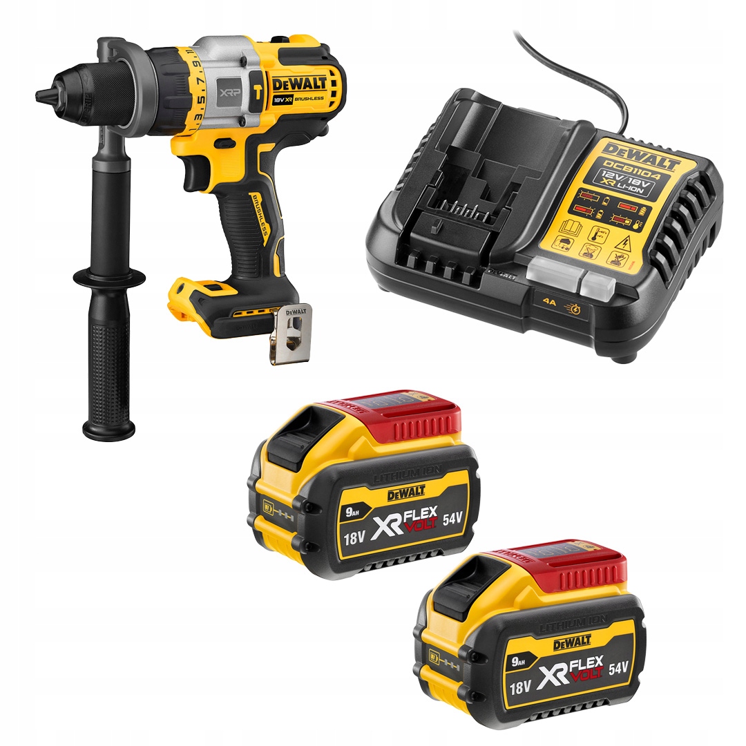 Aku Šroubovák Dewalt 126 Nm Bl DCD999N nabíječka Xr 2 akumulátory 9 Ah DCB47