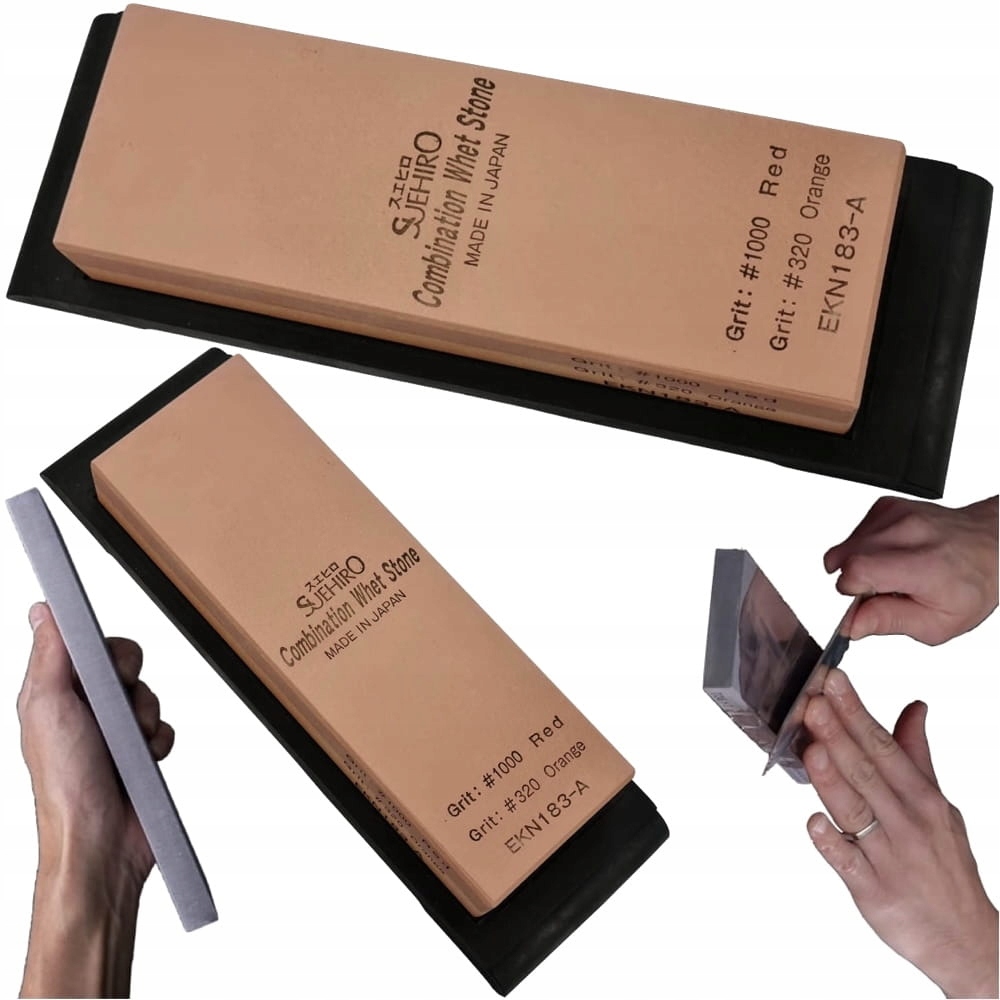 Suehiro Japonský oboustranný keramický kámen pro ostření nožů 1000/320