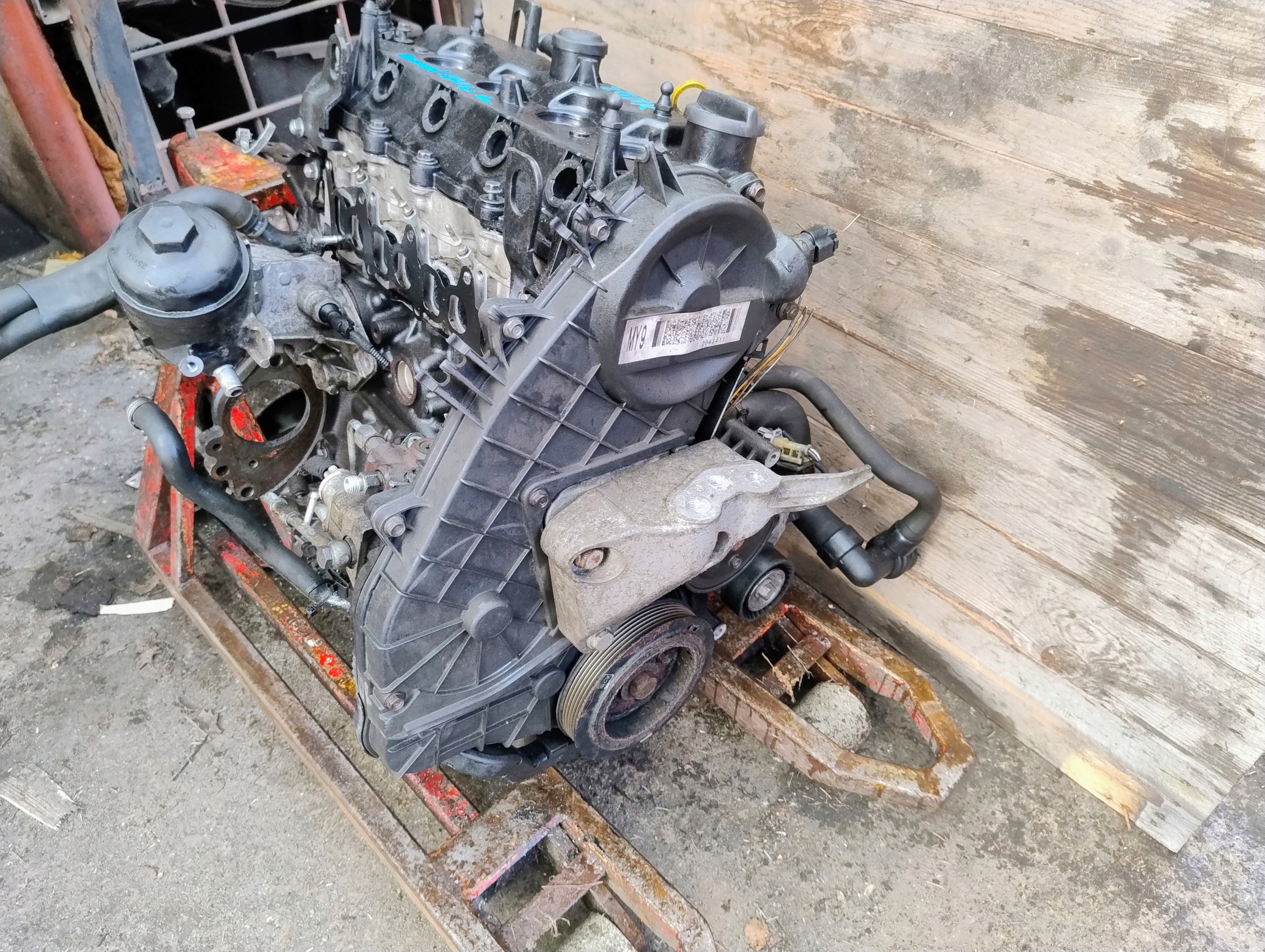 engine unprotected pillar Opel Astra J 1.7 A17DTR
