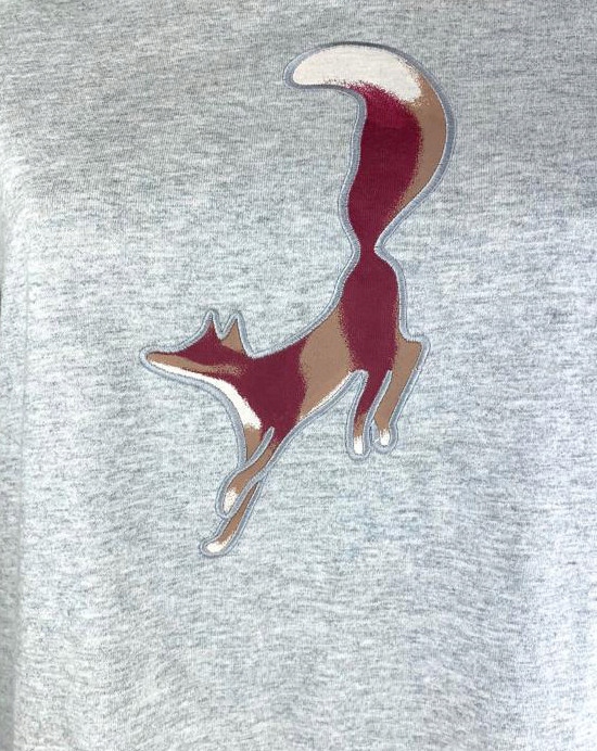 TRIUMPH CIEPŁA KOSZULA NOCNA LIS bawełna MELANŻ 46 Dekolt okrągły