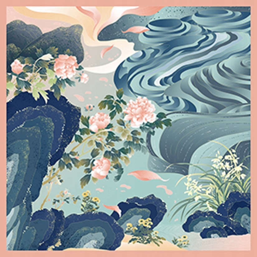 APASZKA JEDWABNA CHUSTA 100% JEDWAB NATURALNY MORWOWY MARKA JAKOŚĆ Długość (cm) 65 cm