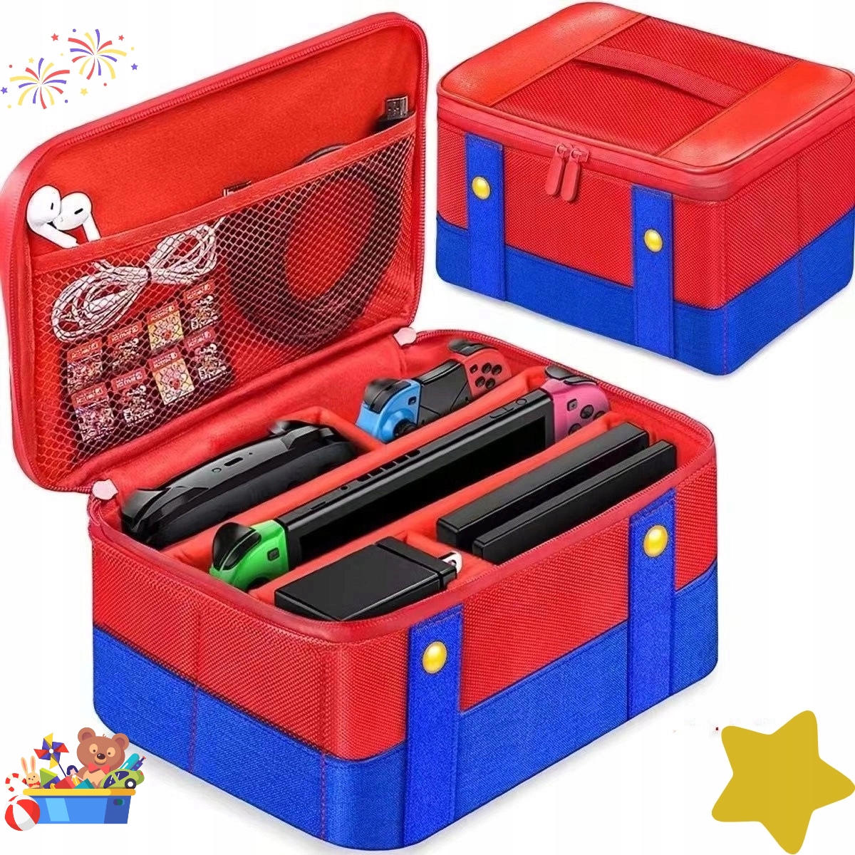 ETUI MARIO NINTENDO SWITCH NA KONSOLĘ AKCESORIA PODRÓŻNY POKROWIEC