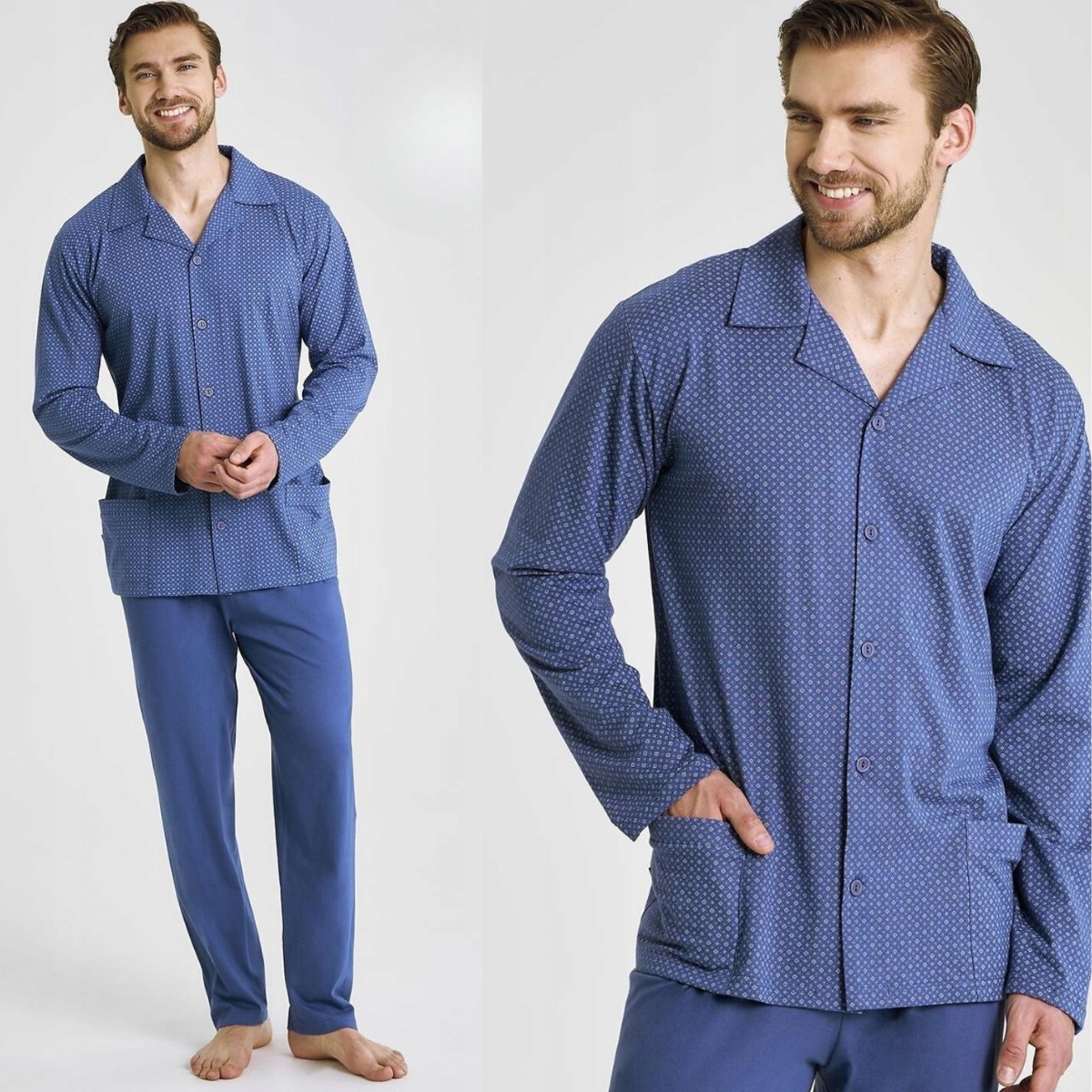 Taro Pánské Dlouhé Pyžamo Derek XXL