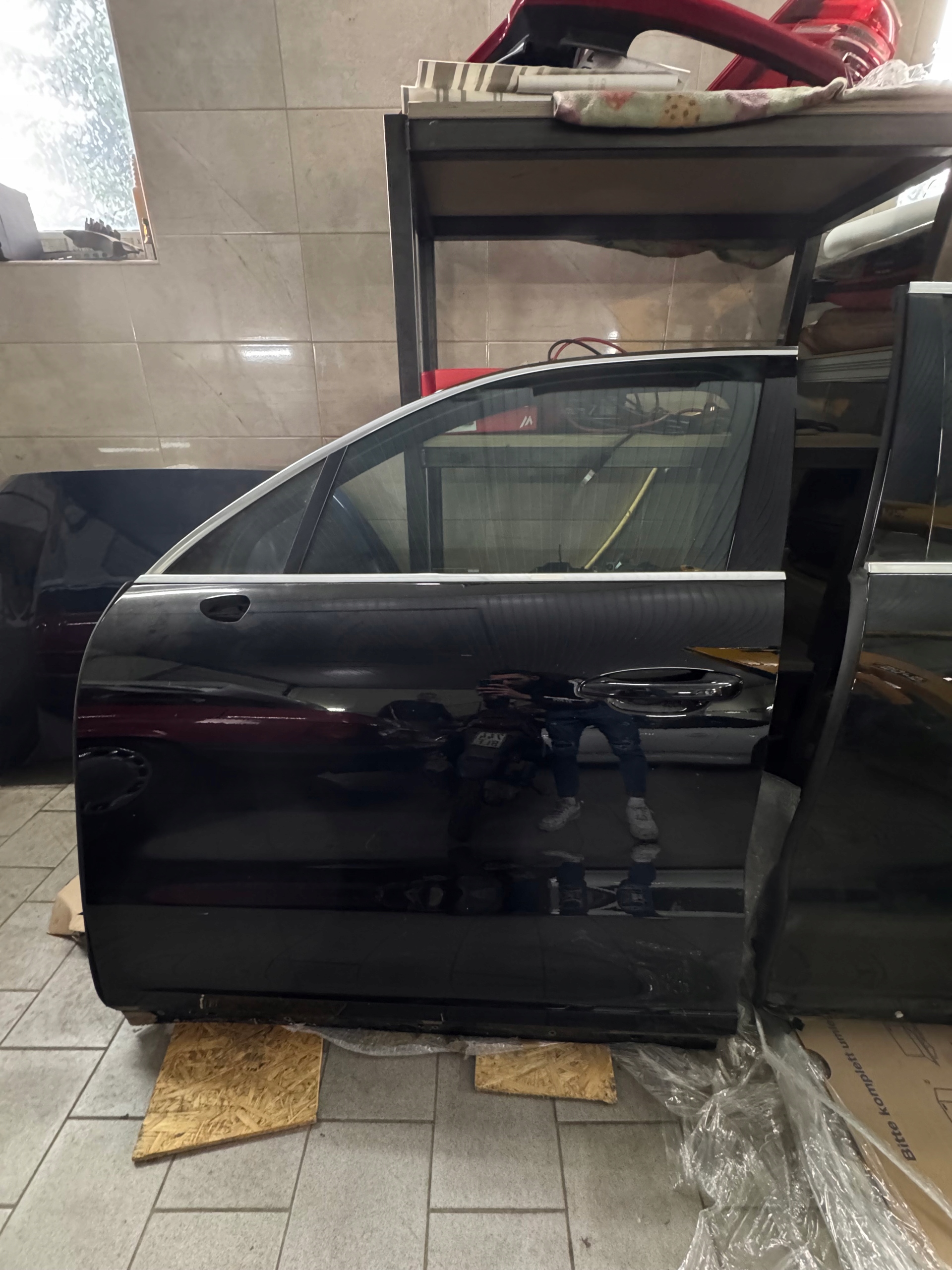 PORSCHE CAYENNE III COUPE door left left front rear part COUPE complete black,