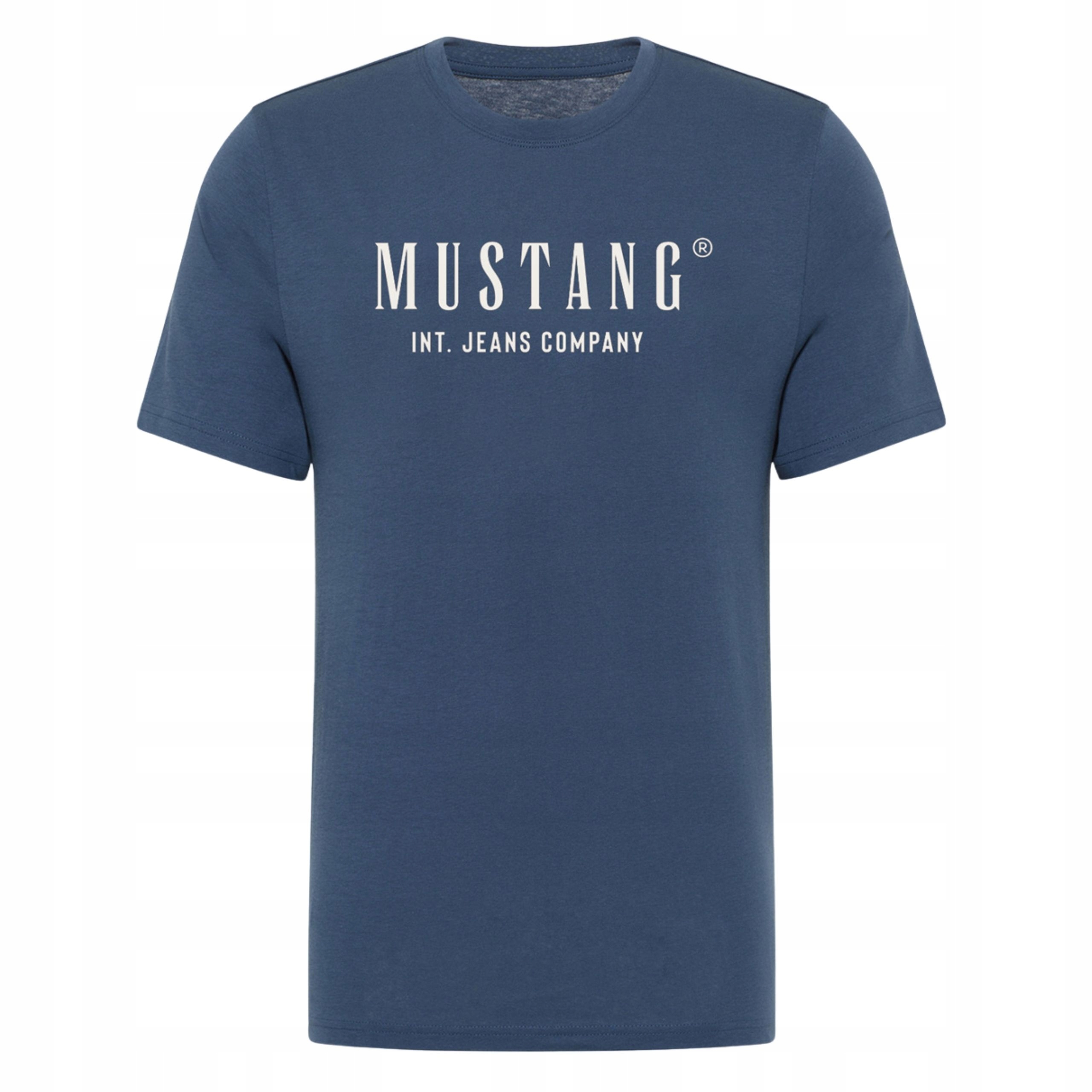 Pánské tričko Mustang Style Alex Tmavě modré Bavlněné 5XL