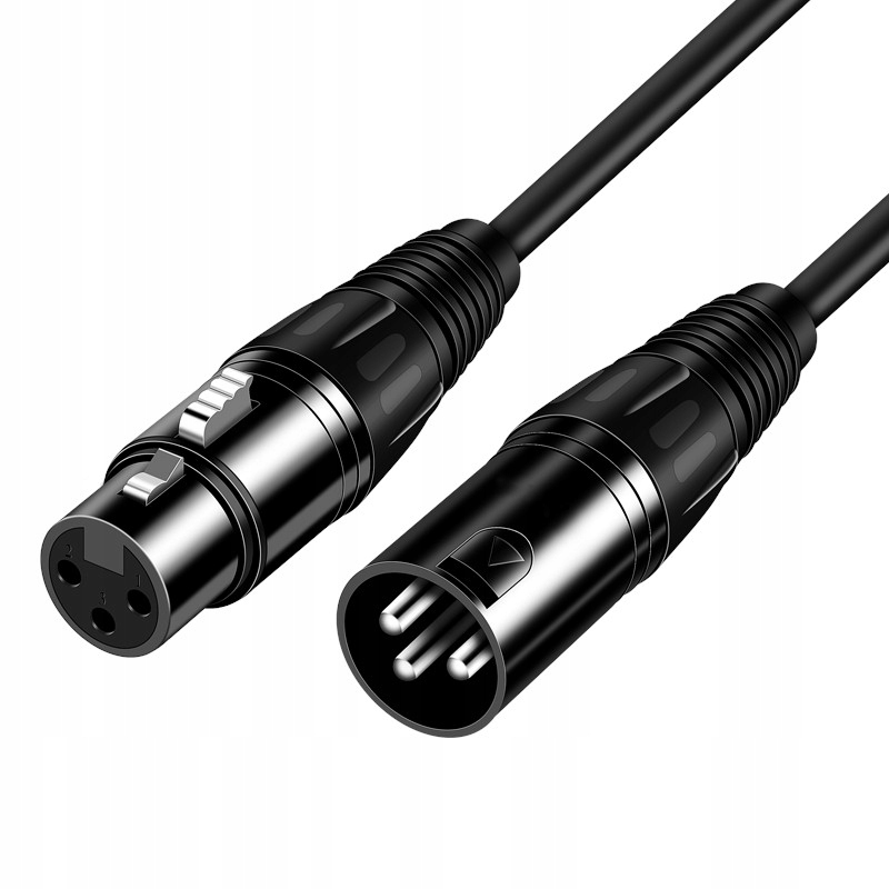

Kabel Mikrofonowy Xlr Wtyk Gniazdo 3M Męski Żeński