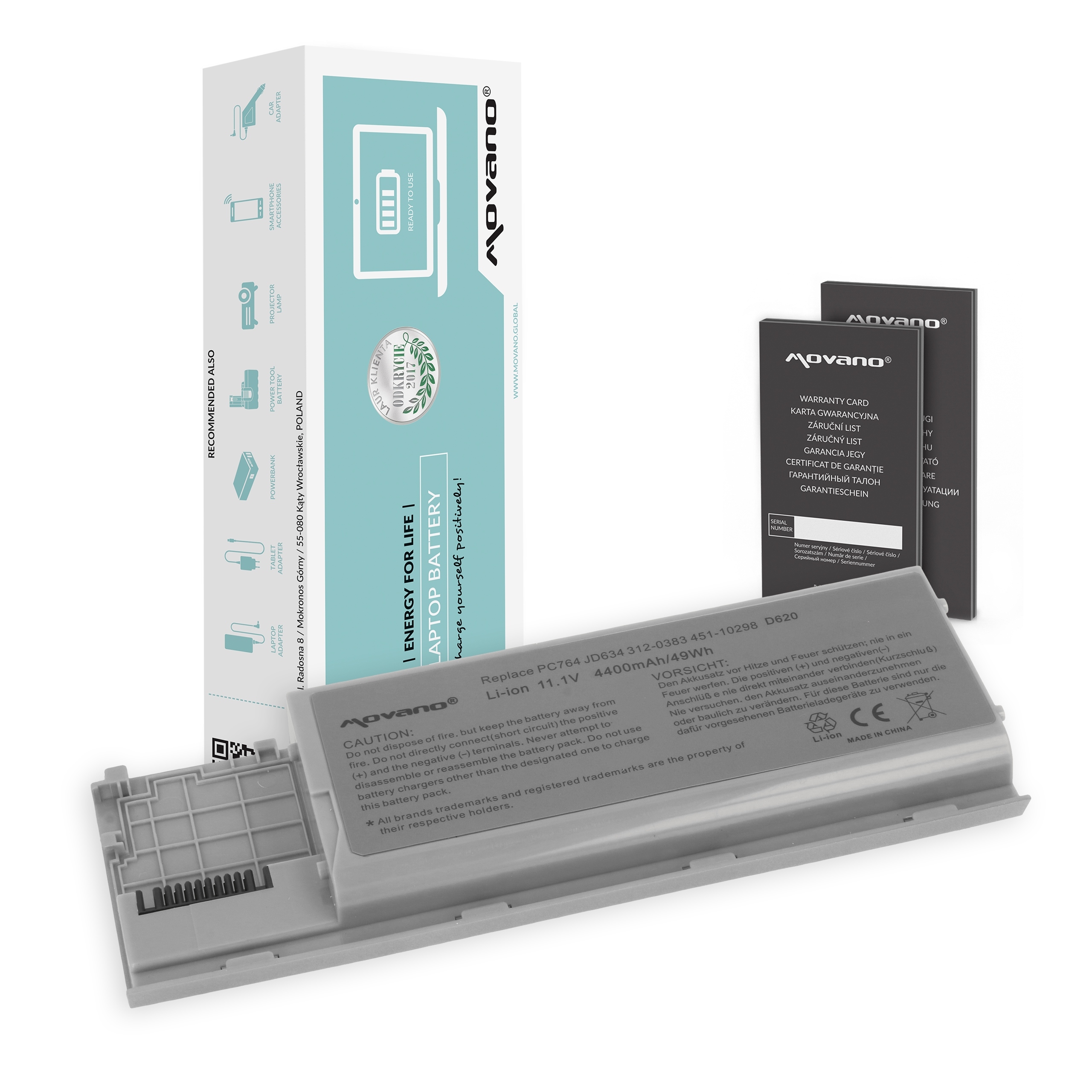 Bateria PC764 do Dell Latitude D620 D630 D630N D631 D631N