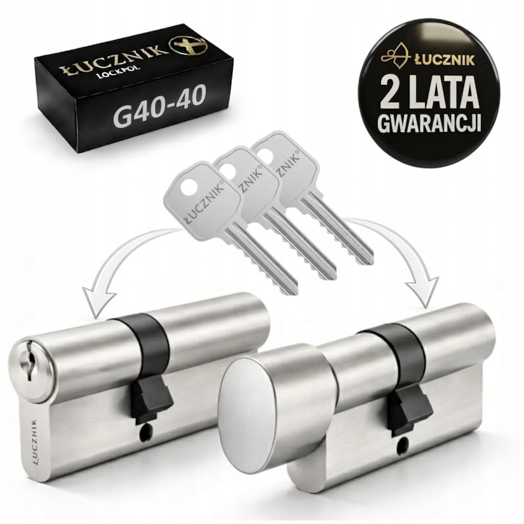 Komplet Vložek G4040 G40-40 40G 40 Łucznik Do Zámku Dveří * Polský Výrobek
