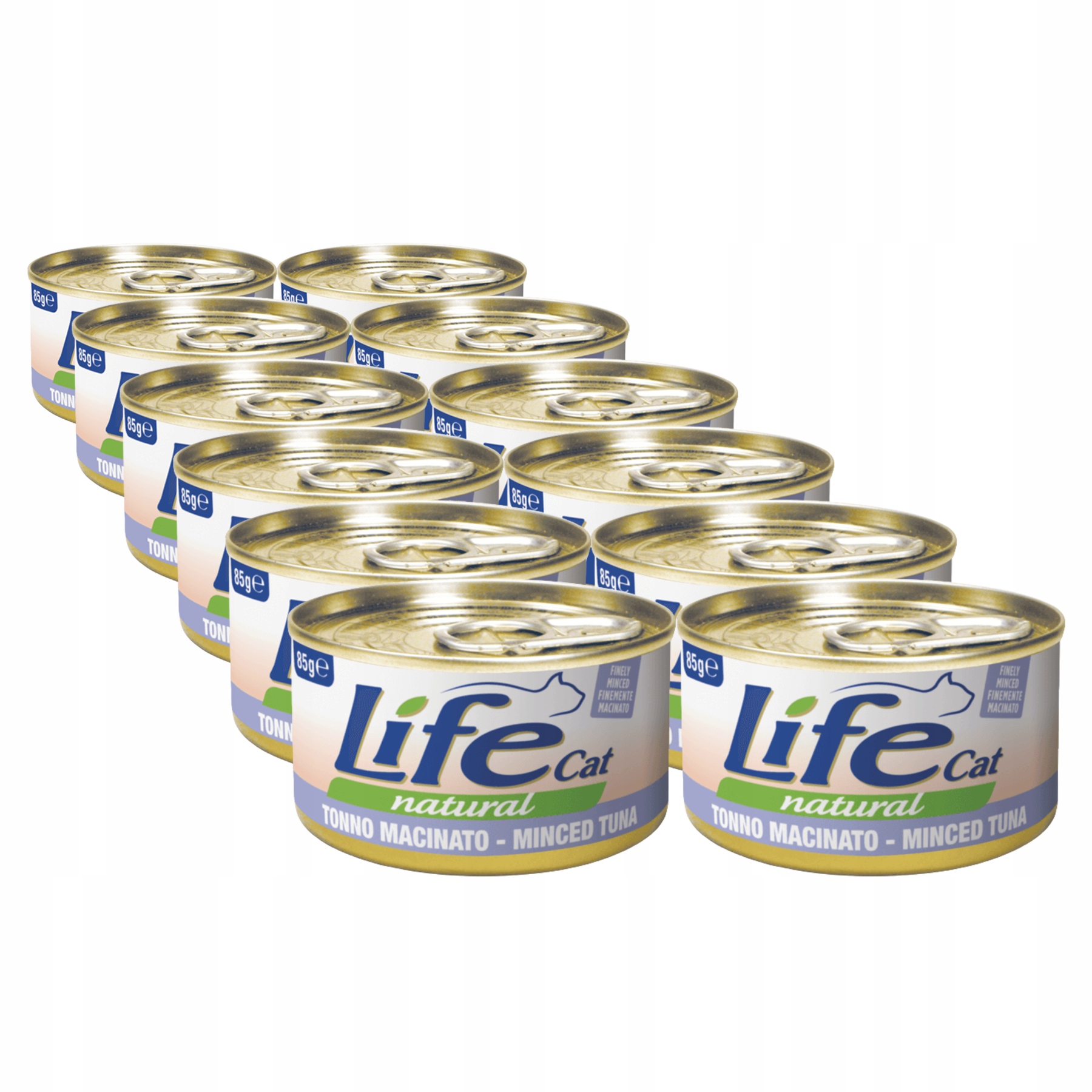 Life Cat Natural Krmivo pro kočky konzerva Set 12x85 g Mletý tuňák