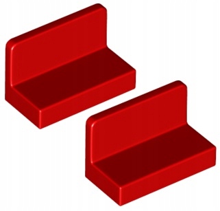 

Lego Panel 1x2x1 Czerwony (4865/26169/6146217) x2
