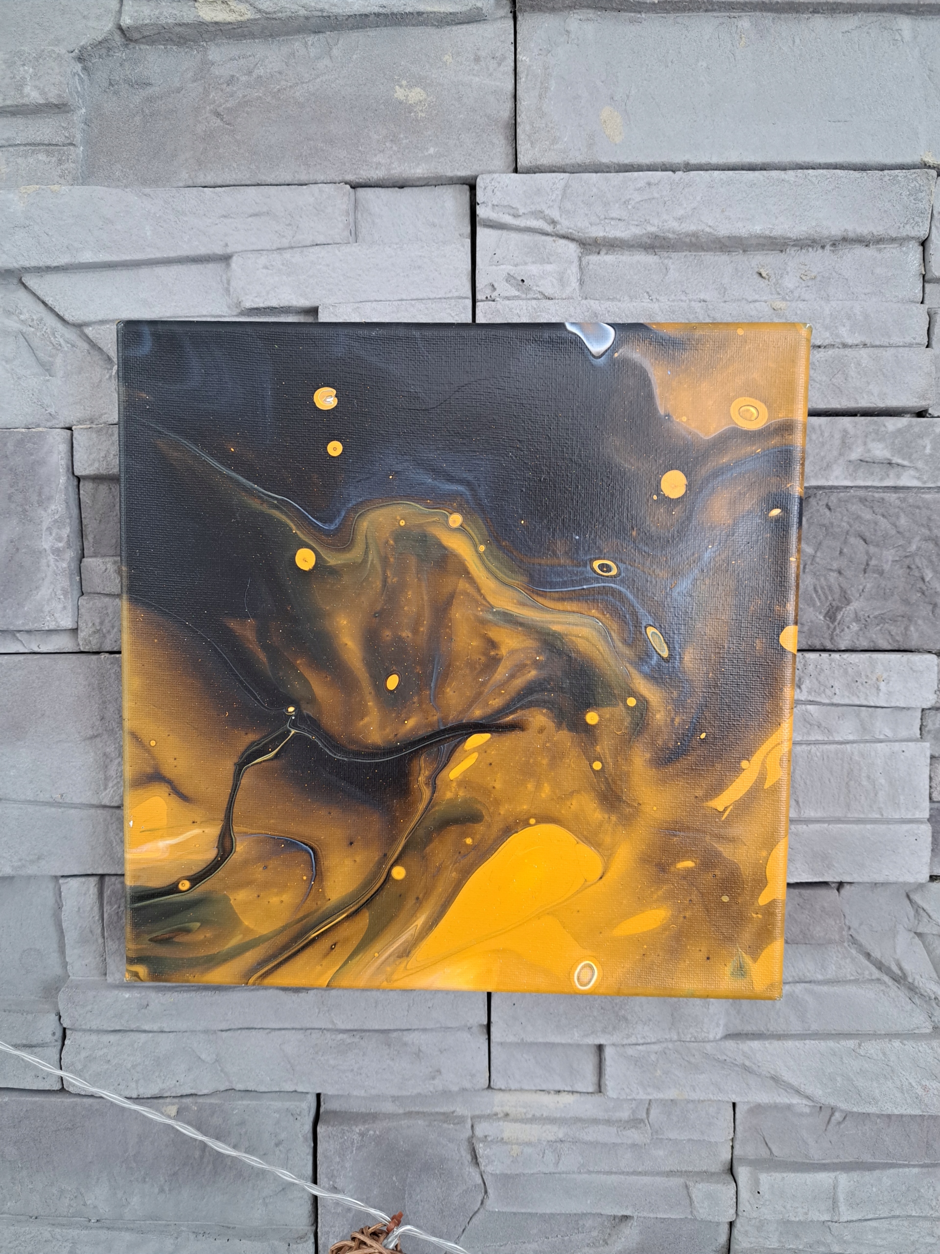 Unikátní obraz ručně malovaný autorský pouring 25/25