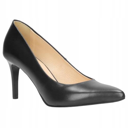 Dámské kožené lodičky Wojas Shoes, černé, vel. 40