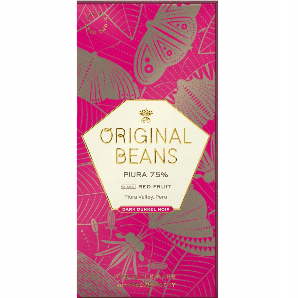 2x Original Beans tmavá čokoláda Piura 75% 70 g