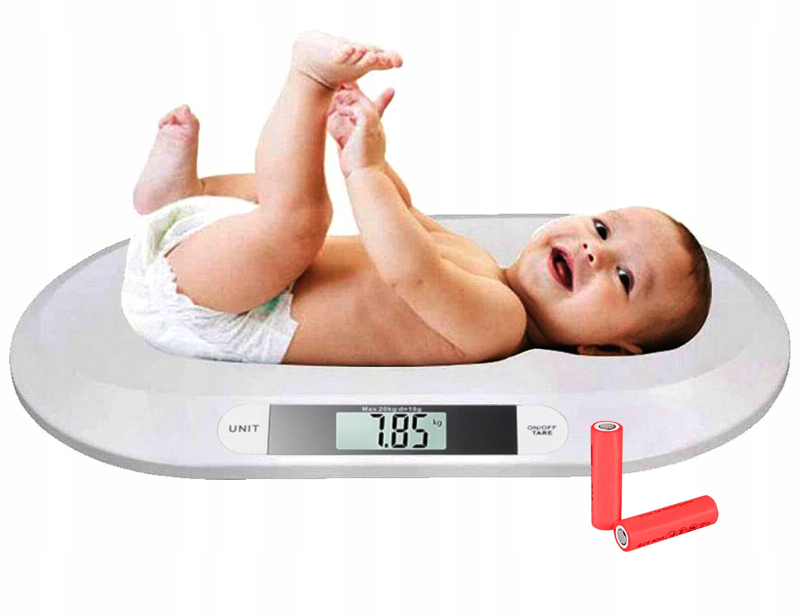 WAGA D ELEKTRONICZNA ZIECIĘCA DLA NIEMOWLĄT DZIECI Wysokość produktu 55.5 cm