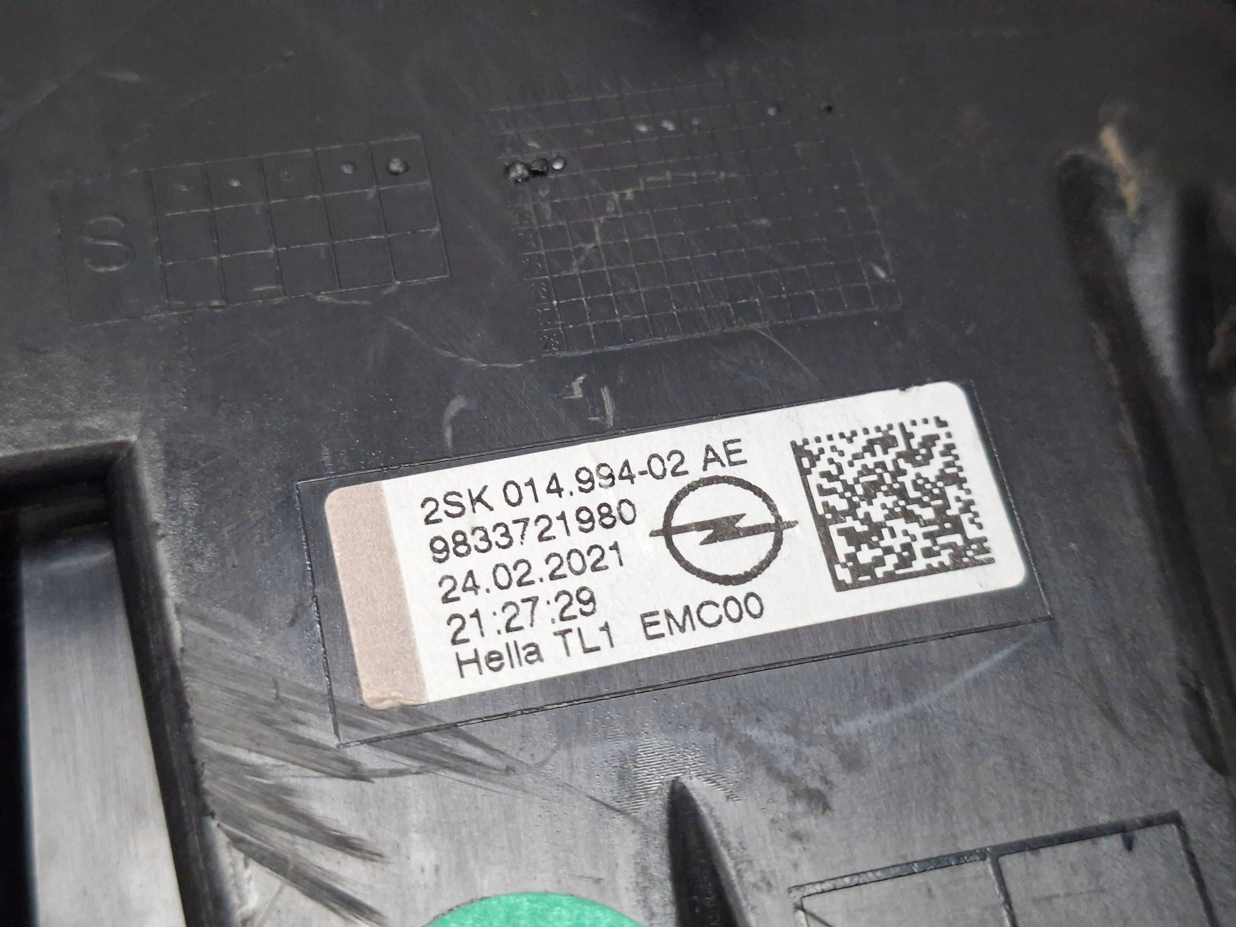 light rear right 9833721980 OPEL MOKKA B 2022