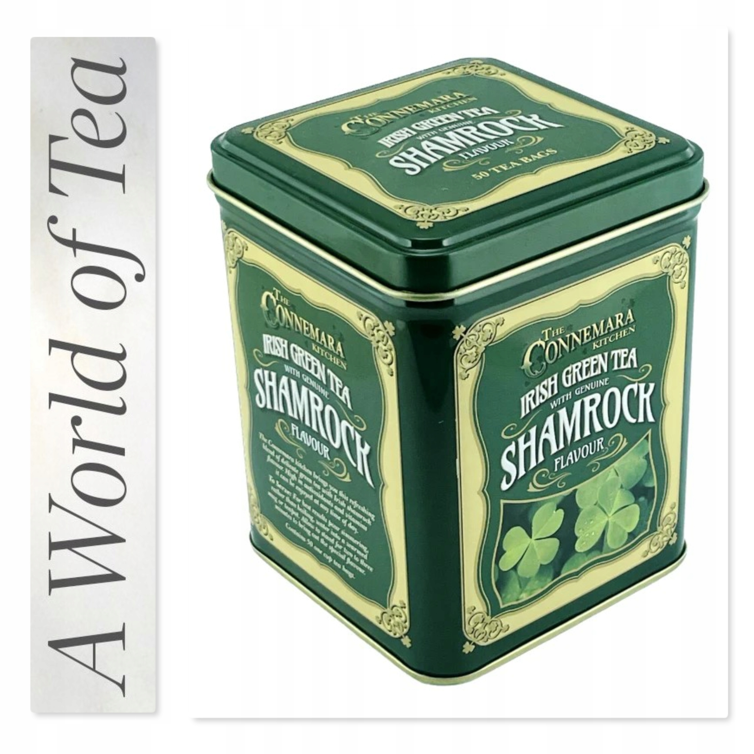 The Connemara Kitchen čaj Irish Green Shamrock Tea 50 Ks Irsko A10