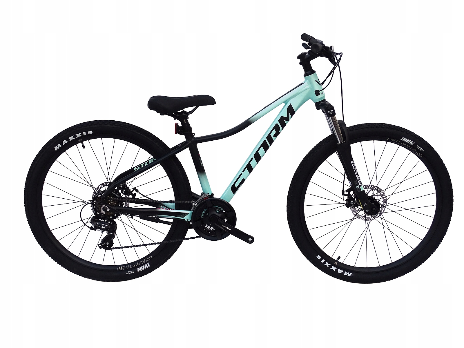 Rower 27,5 1.0 Storm Shark Górski Mtb Aluminiowy 15'' turkus czarny