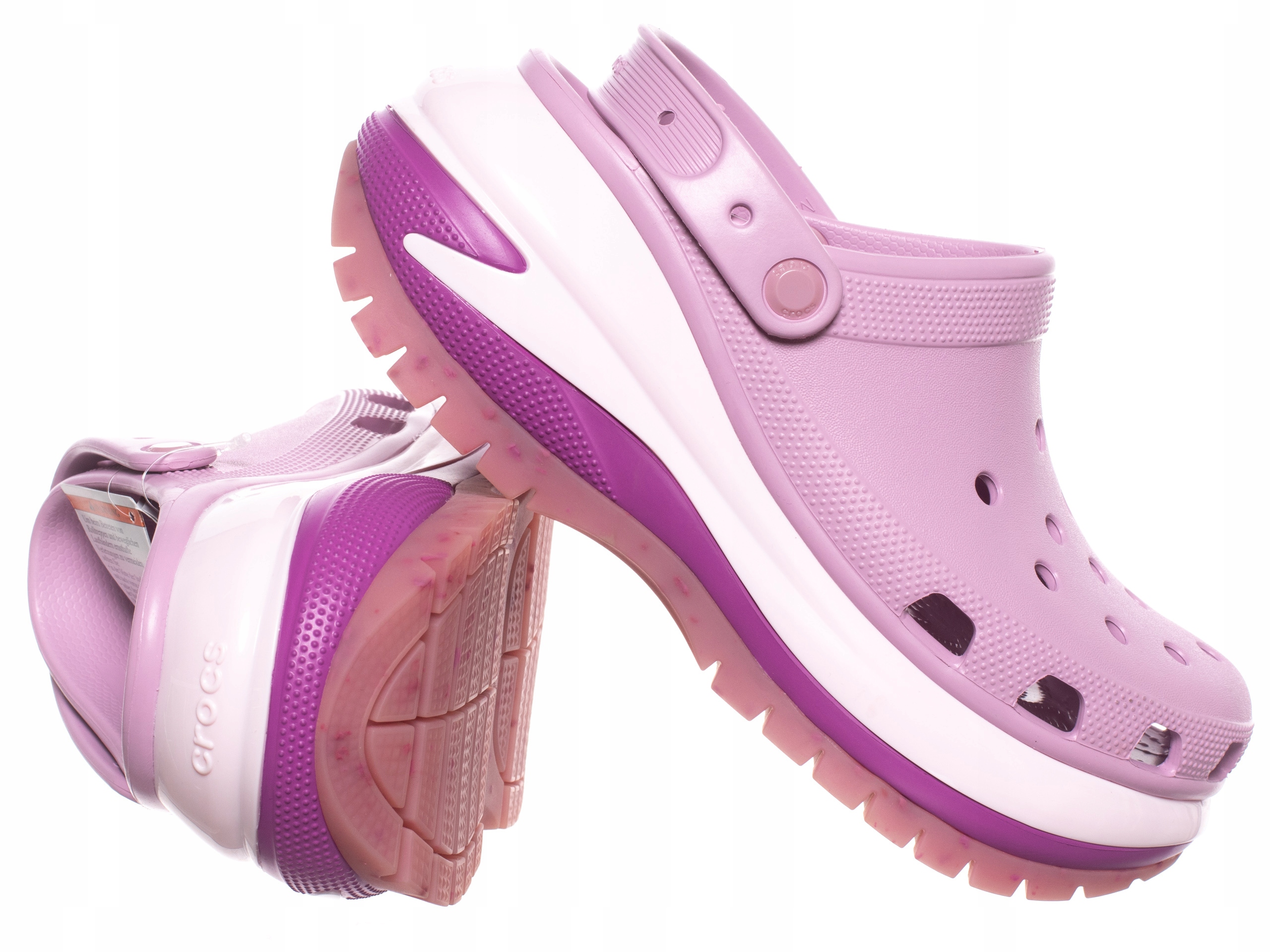 Crocs Nazouváky Na Platformě růžové, zasouvací, zahradní, pohodlné, módní