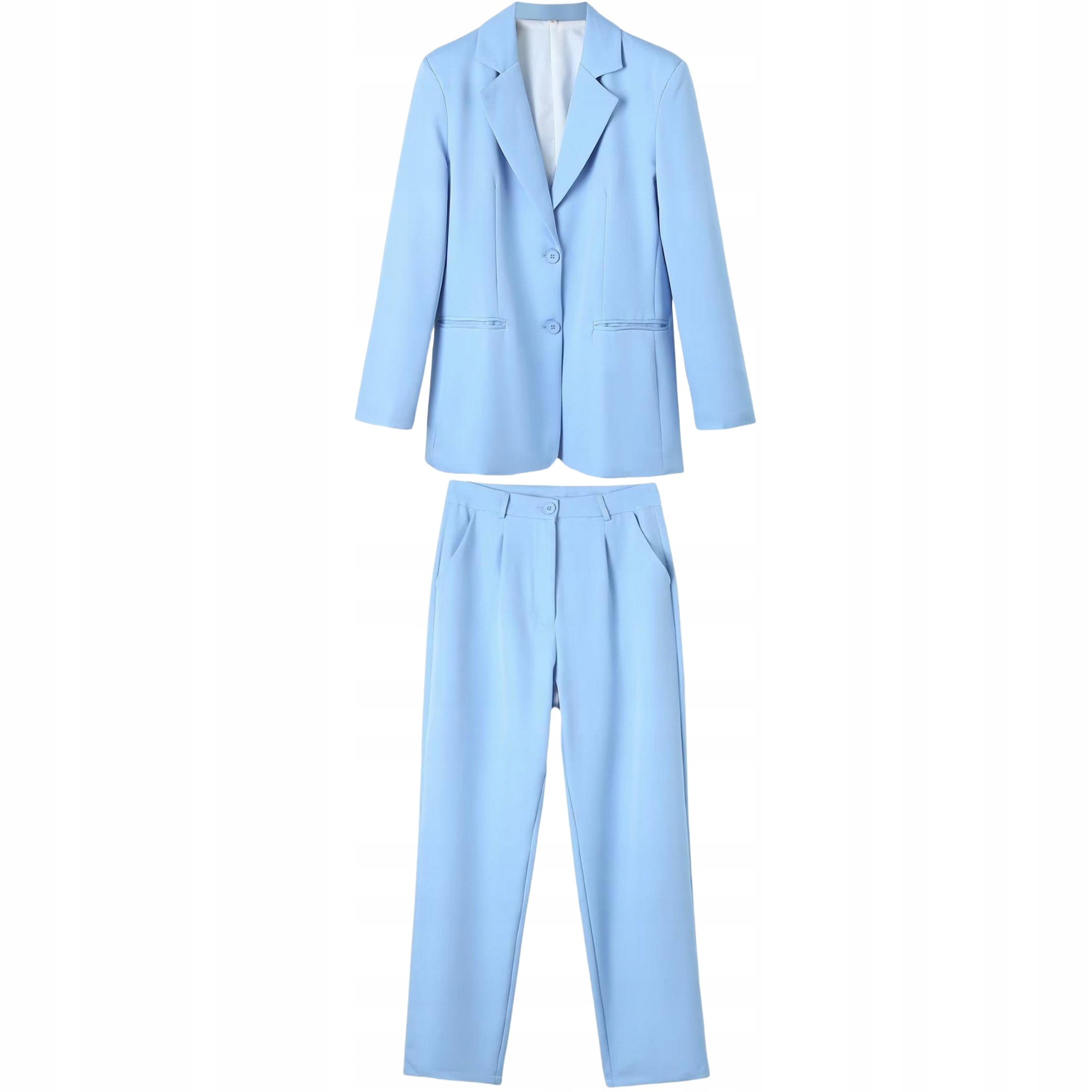 WYPRZEDAŻ WIOSENNA - GARNITUR DAMSKI MARYNARKA SPODNIE Wzór dominujący bez wzoru