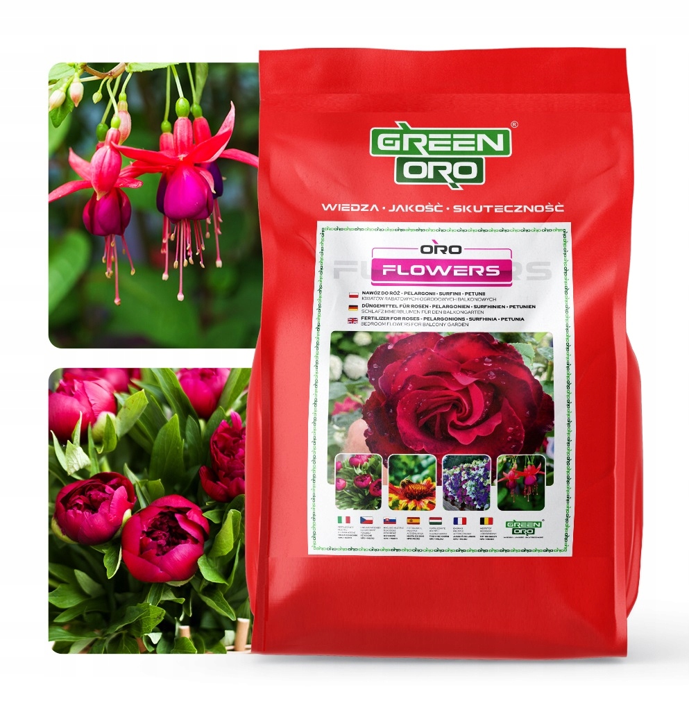 Nawóz do Kwiatów Doniczkowych Kwitnących Ogrodowych Balkonowych Zielonych 5