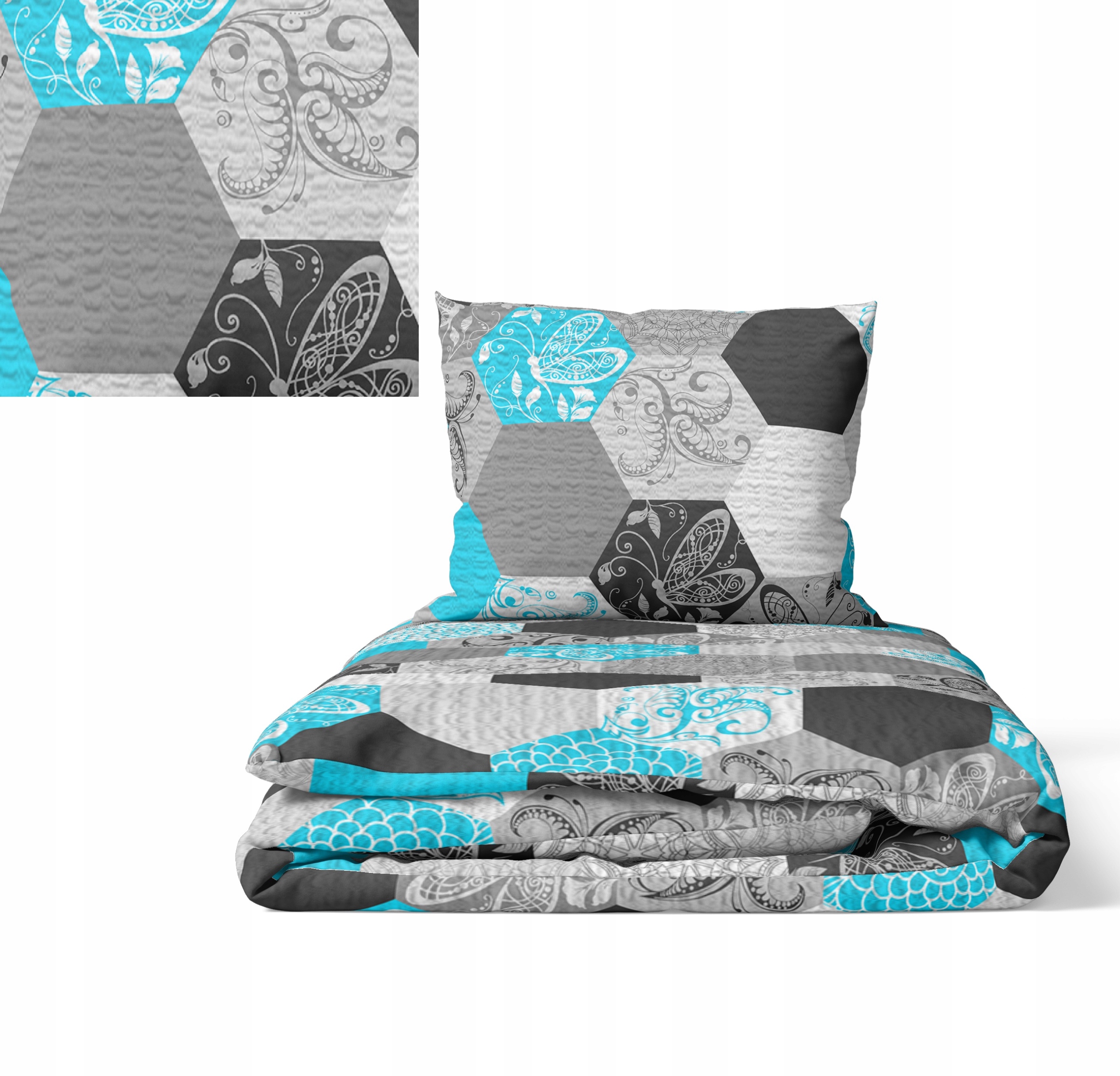 Krepové Povlečení 160x200 Povlak 70x80 Hrubá Polská Bavlna Medové plátky