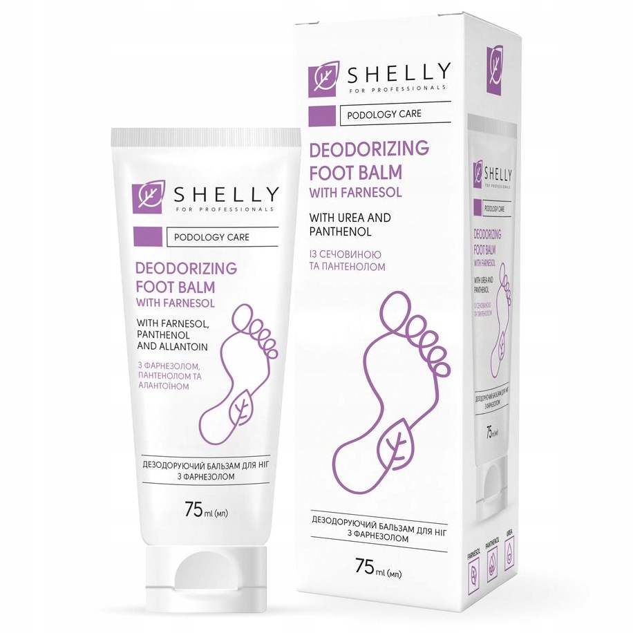 Shelly Balzám Na Nohy s deodoračním účinkem a farnezolem 75 ml