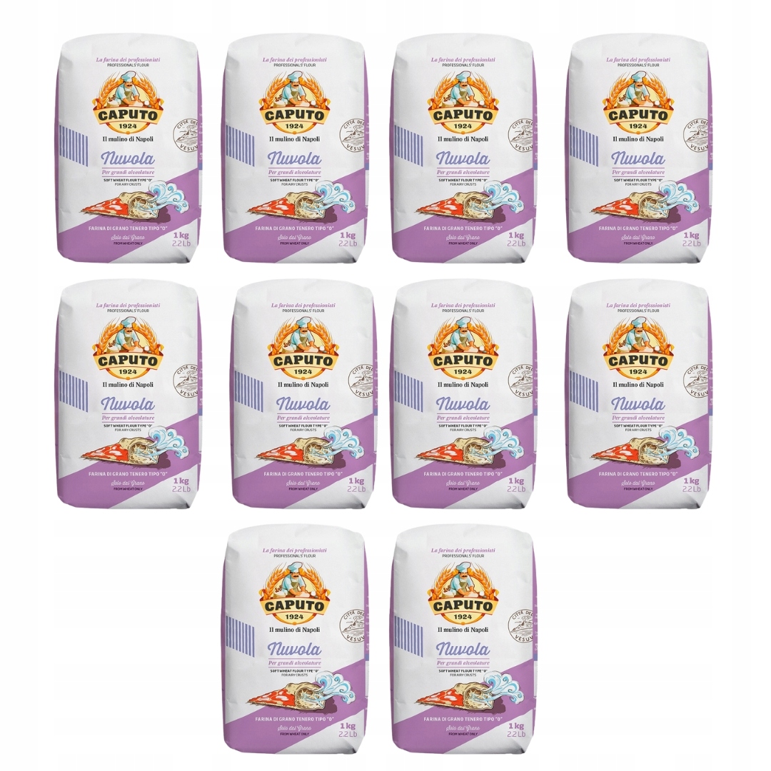 Nuvola mouka 10 x 1 kg Caputo tovární italský karton na pizzu neapolitana