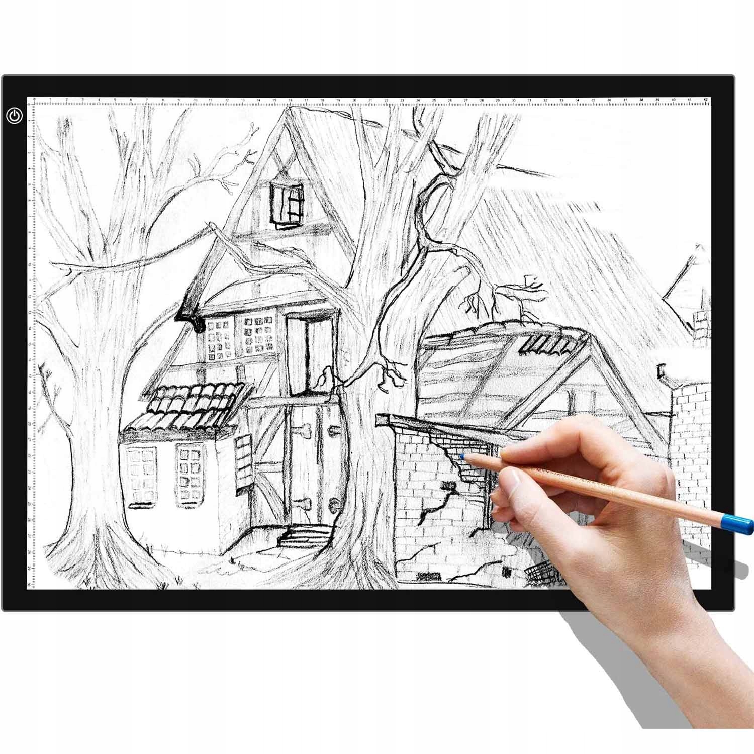 PODŚWIETLANA TABLICA DESKA KREŚLARSKA LED KALKA A3 Marka bez marki