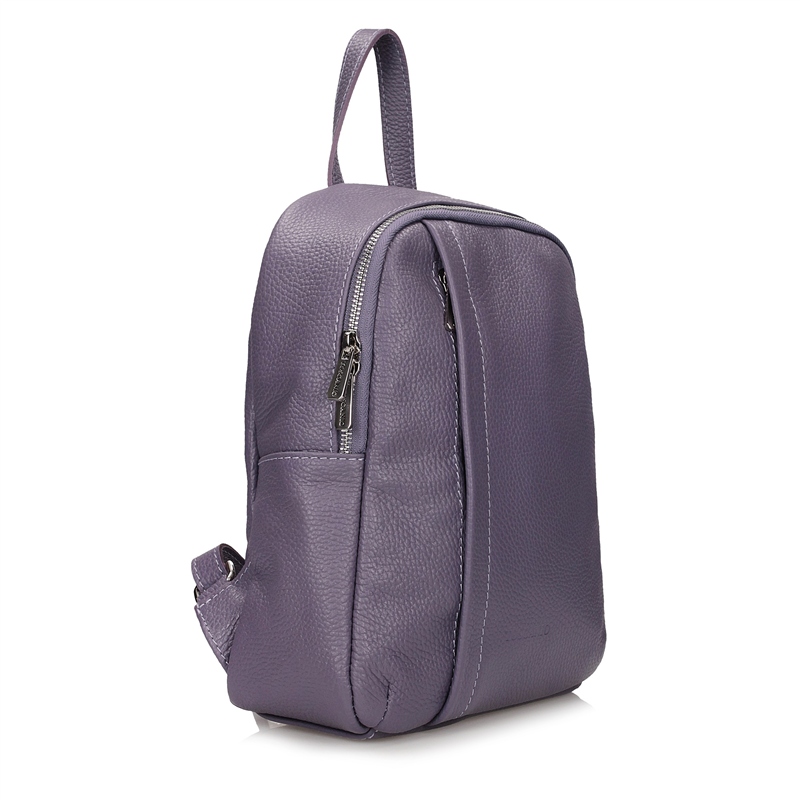 Batoh Dámský Přírodní kůže Městský Malý Elegantní Kabelka Fialová F8