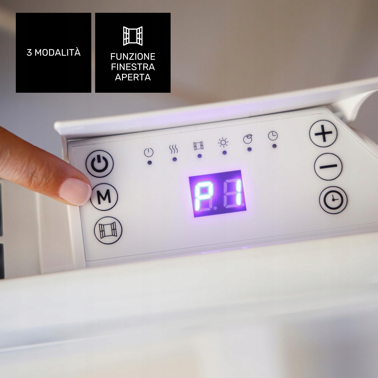 TAURUS CHTA 500 Konwektor Elektryczny 500W Do Łazienki Z Wyświetlaczem — miniatura 5