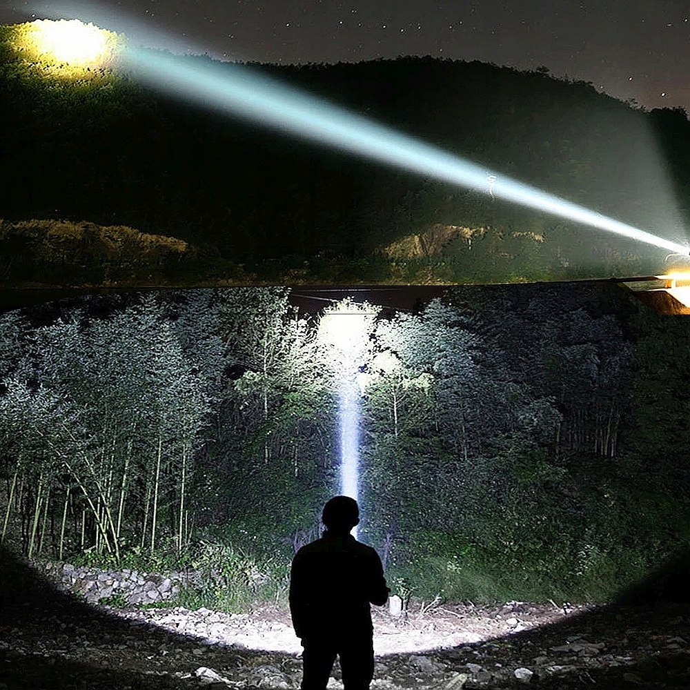 MOCNA LATARKA SZPERACZ LED AKUMULATOROWA POWERBANK lampka reflektor Marka Jack Mors