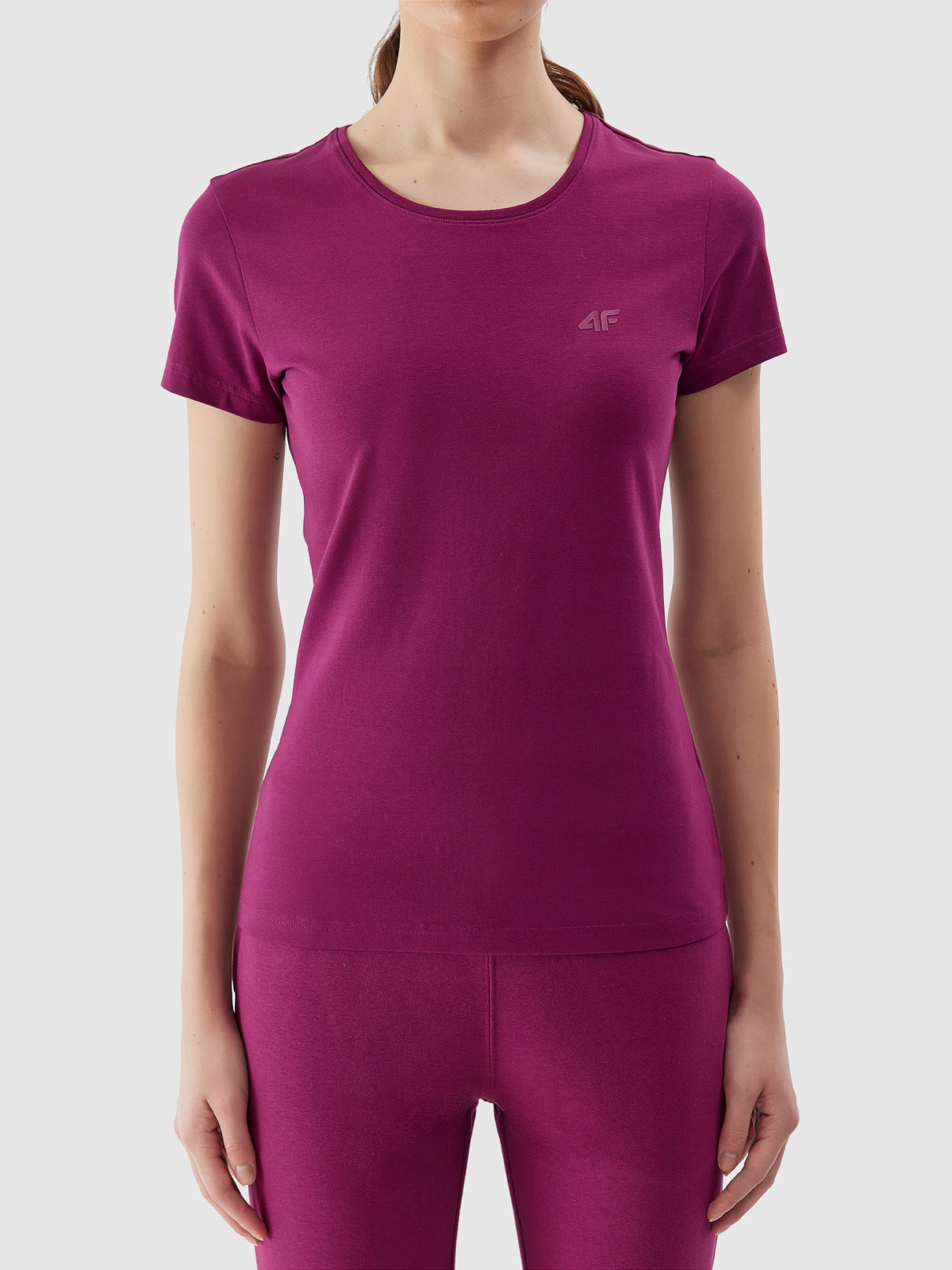 T-SHIRT 4F KOSZULKA DAMSKA SPORTOWA BAWEŁNIANA SS24 Model TTSHF1161