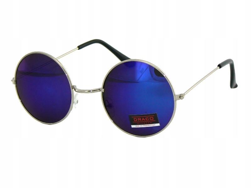 

W Stylu Retro Lenonki Okulary Słoneczne Metalowe
