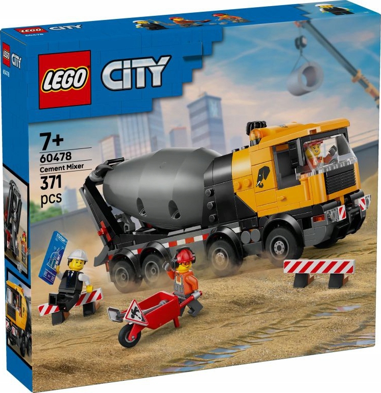 Lego City – Domíchávač Betonu – Sada Kostek 60478