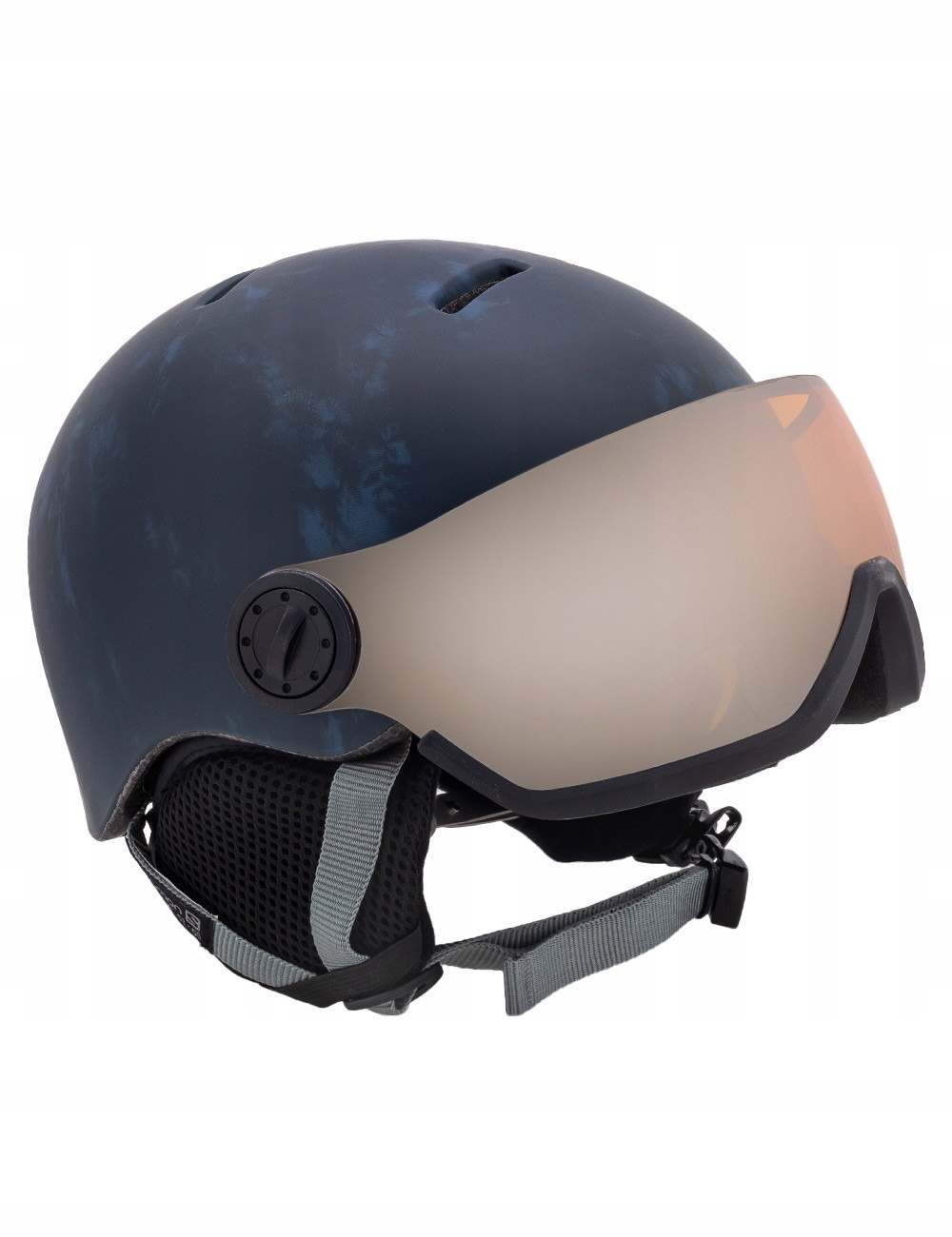 Kask narciarski dziecięcy Salomon Grom Visor blue z Wbudowana Szybą S2 S