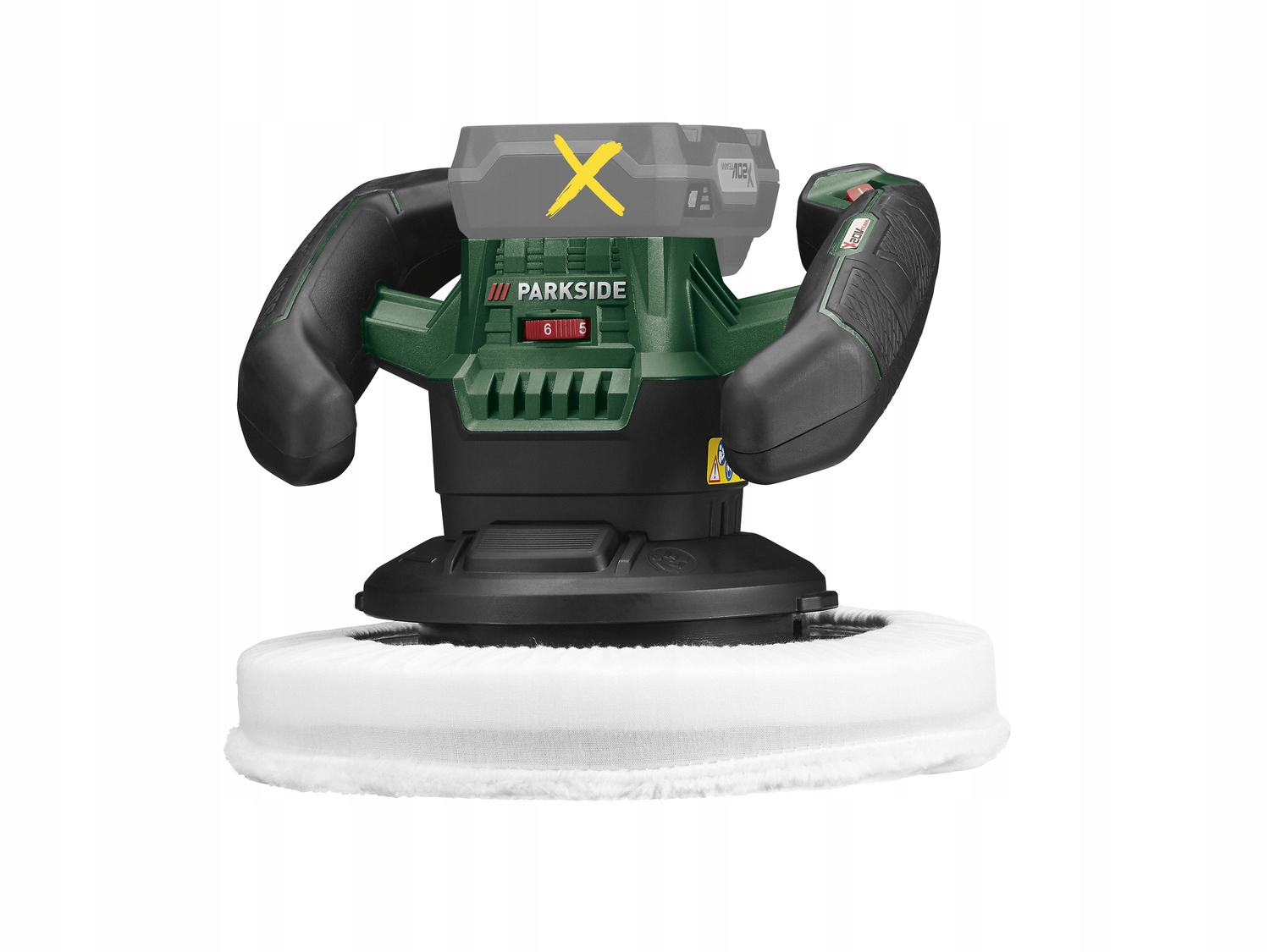 PARKSIDE X20V POLERKA SAMOCHODOWA AKUMULATOROWA 20V 25 cm PPMA 20-li B2 Zasilanie akumulatorowe