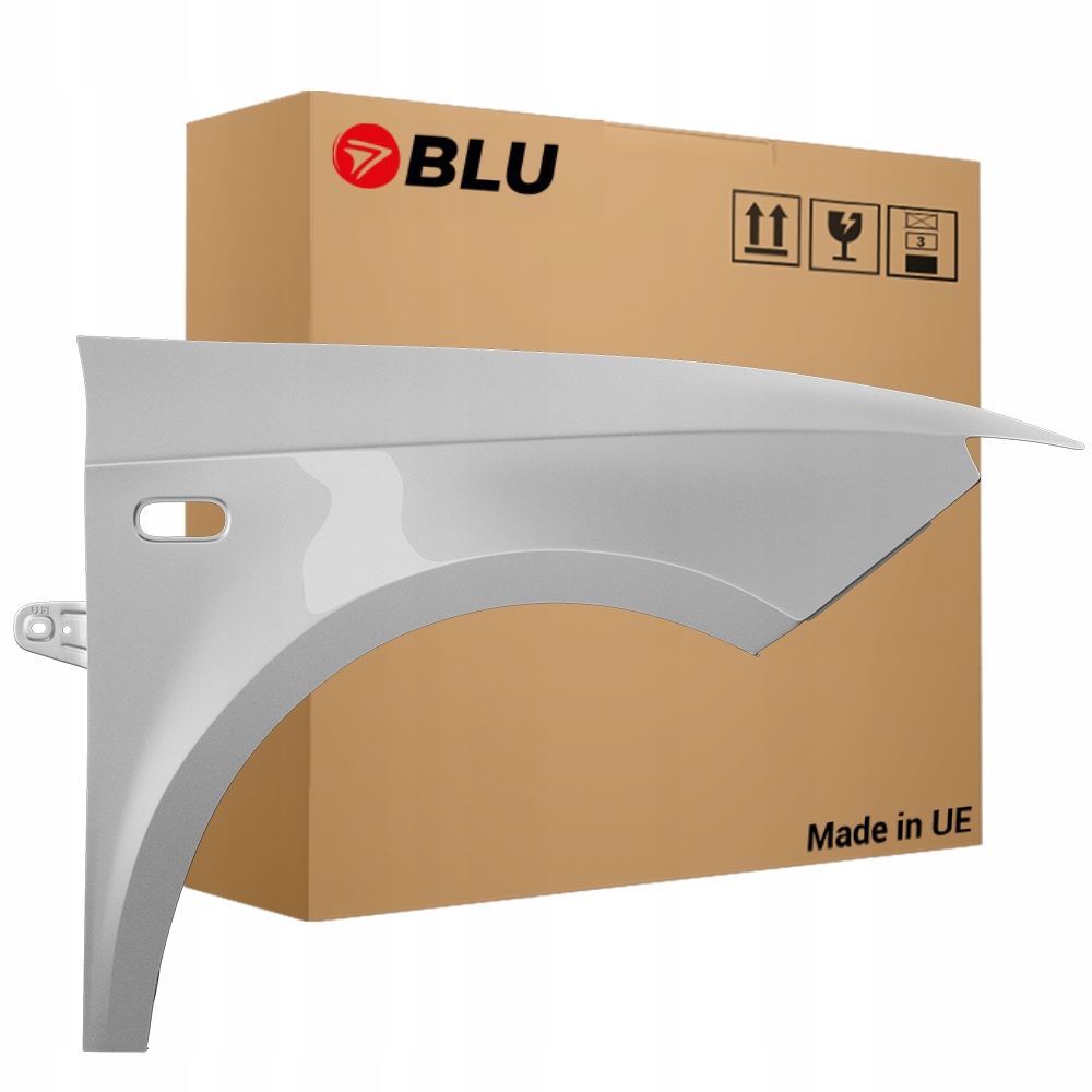 Blu Blatník Seat Ibiza IV 4 6J LX7W pravý stříbrný 08-17 přední EisSilber