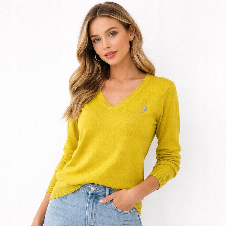 Dámský svetr U.s. Polo Assn. US423730351 Limetkový