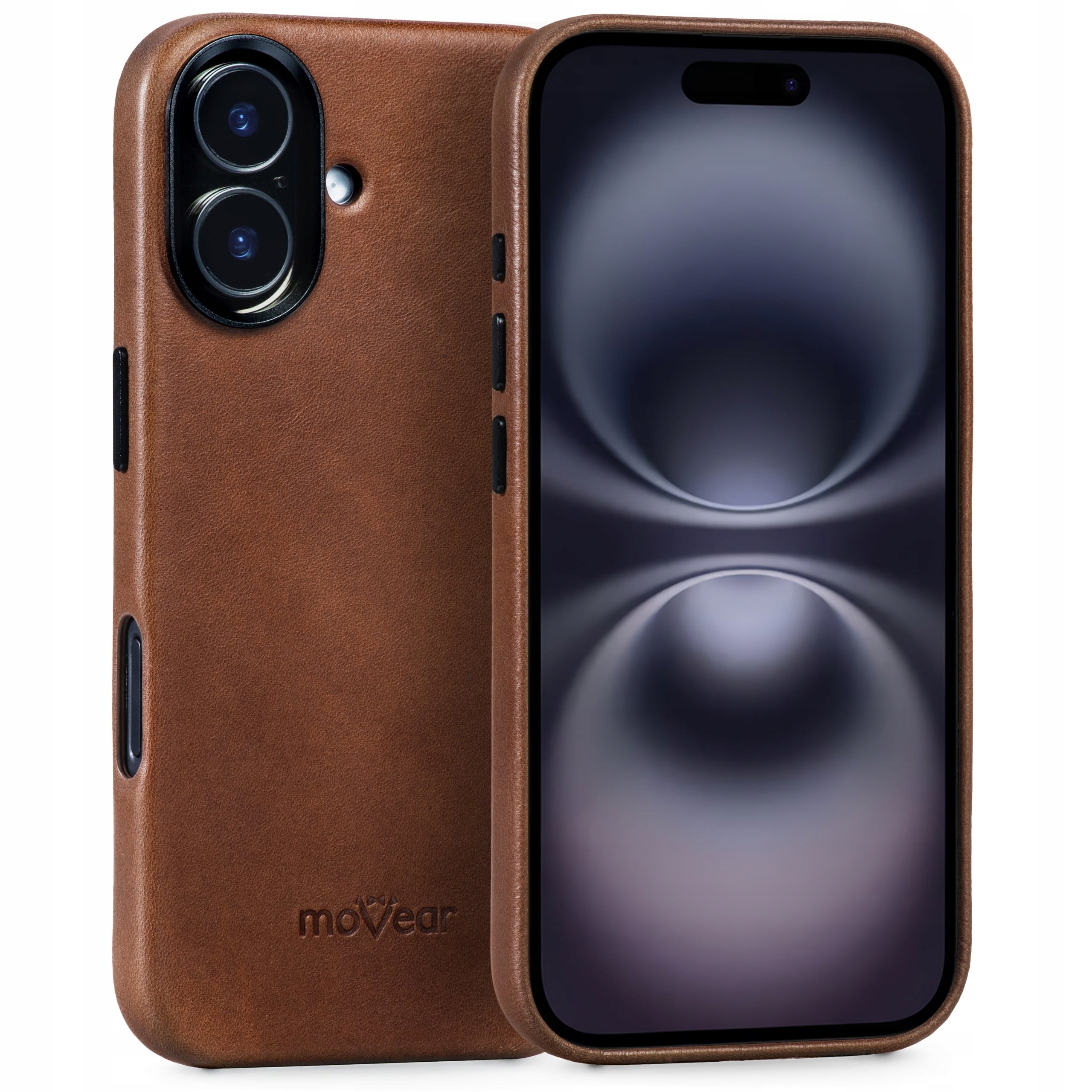 Pouzdro na iPhone 16 MagSafe Zadní Kryt slim case premium Movear, hnědé