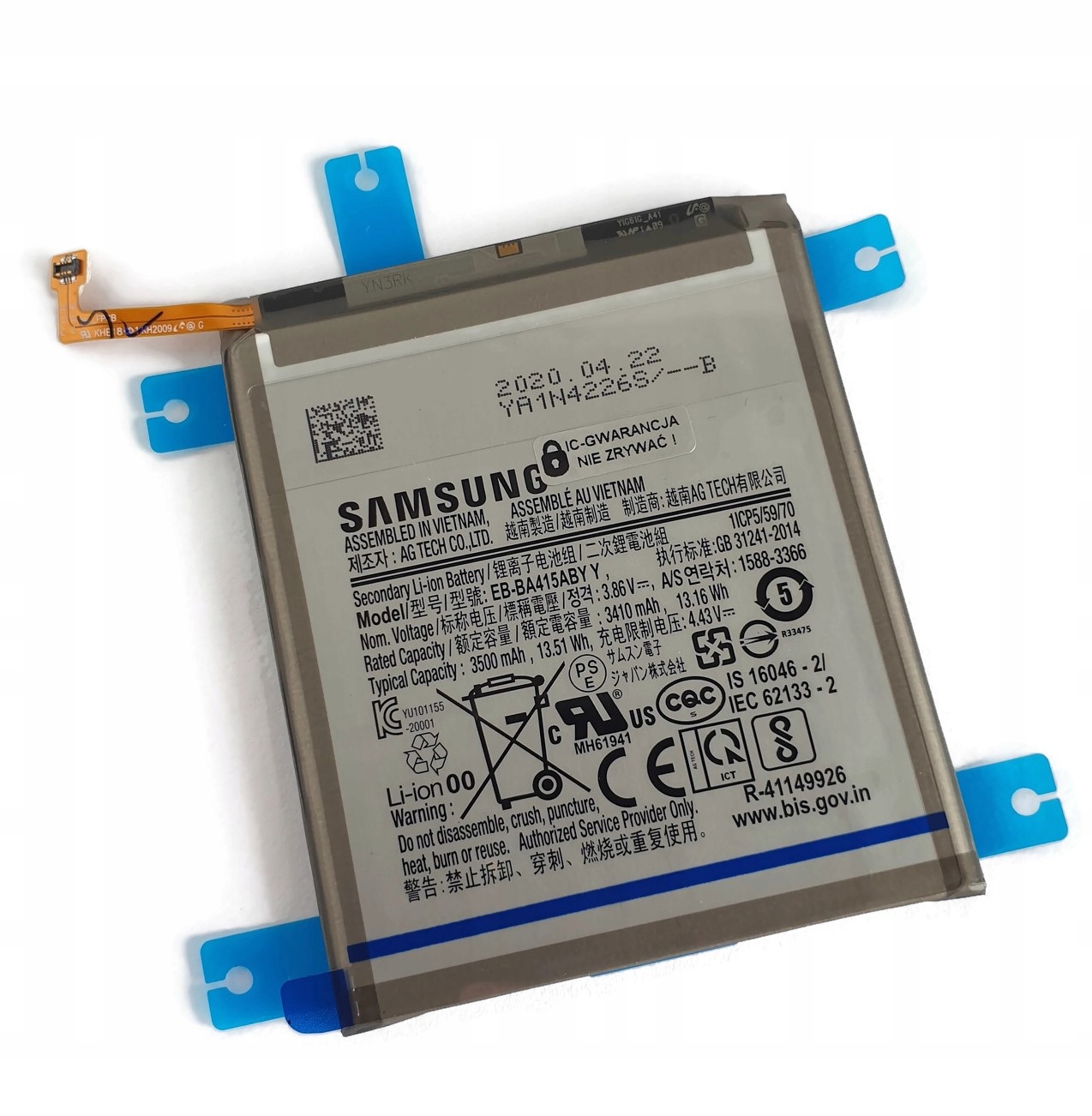 Org Nová originální baterie pro Samsung Galaxy A41 (SM-A415)
