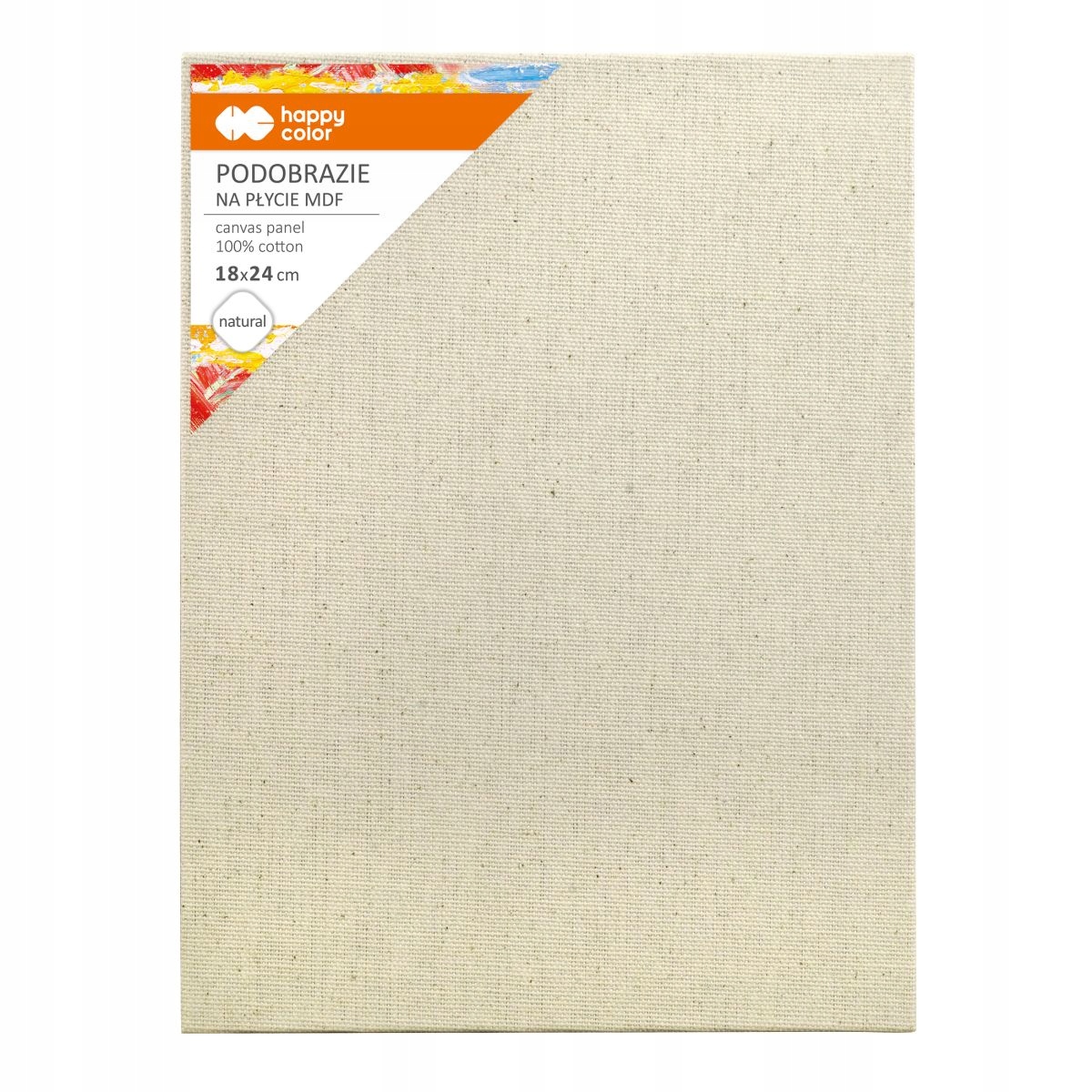 Podobrazie bawełniane 18x24 naturalne MDF 4mm HC
